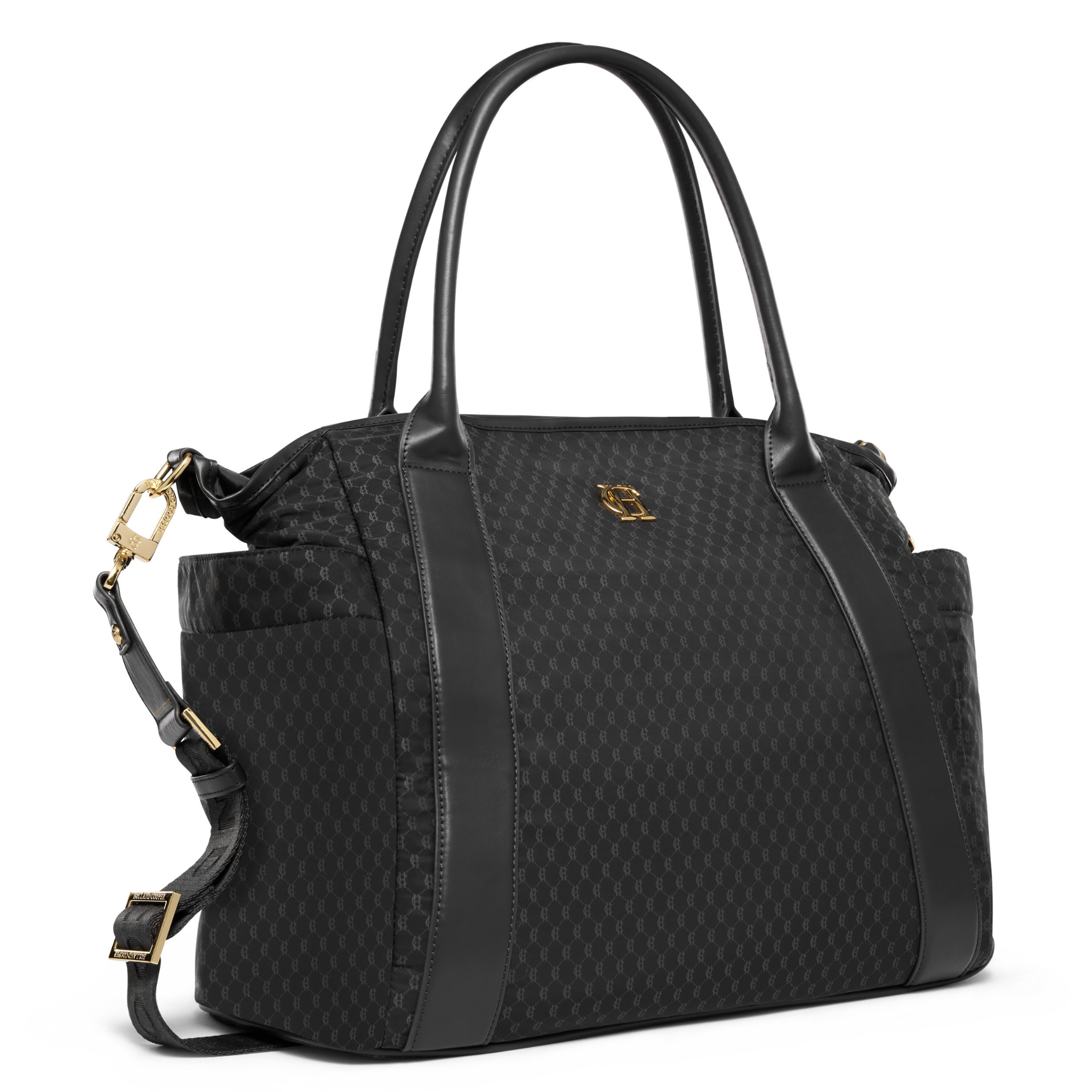 Womens Holland Cooper Black Monogram Cheltenham Tote Bag