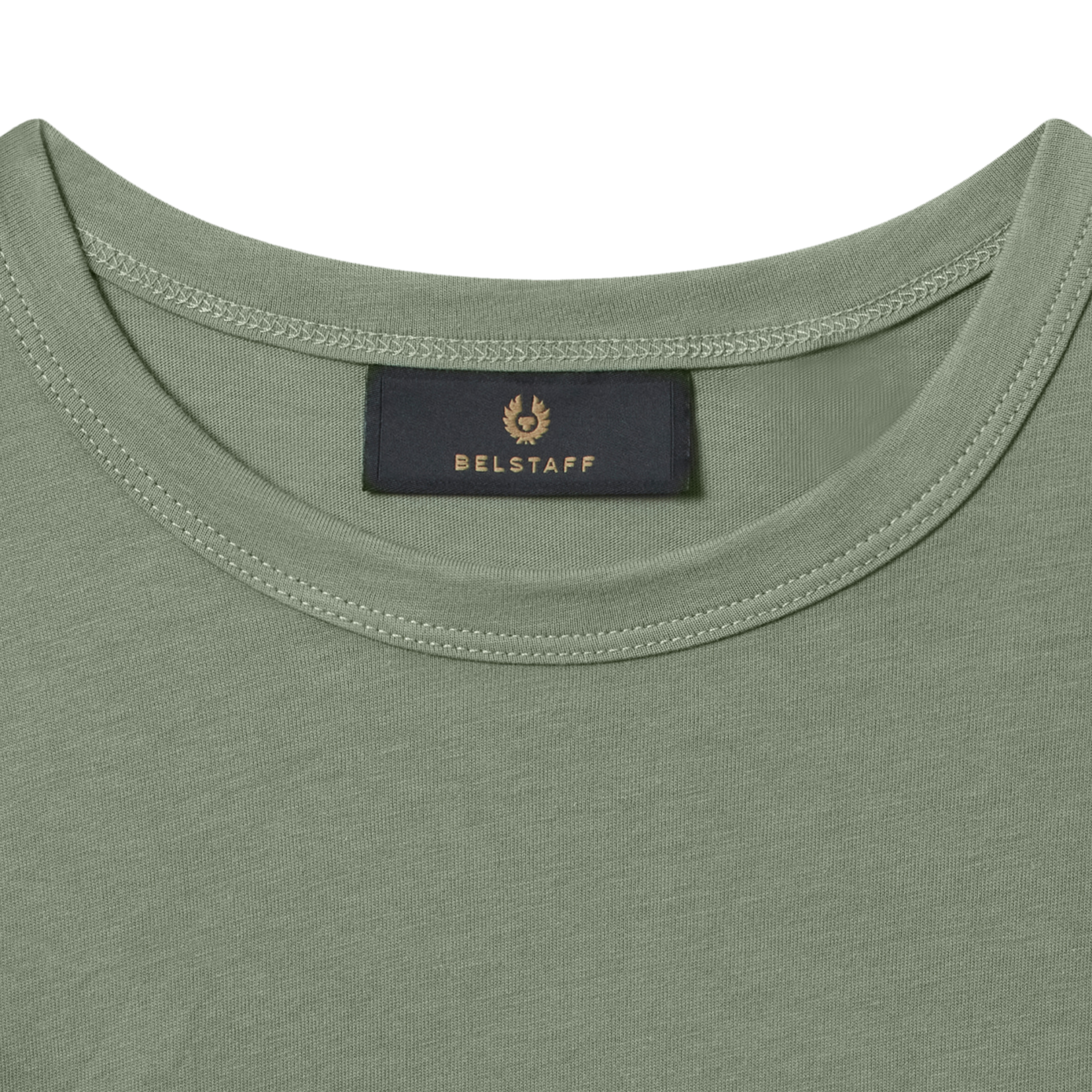 Mens Belstaff Sage Green Branded S/s T Shirt