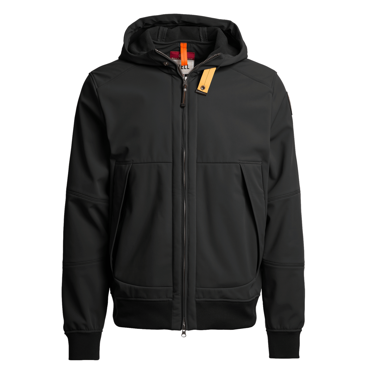 Mens Parajumpers Black Abner Hooded Shell Jacket