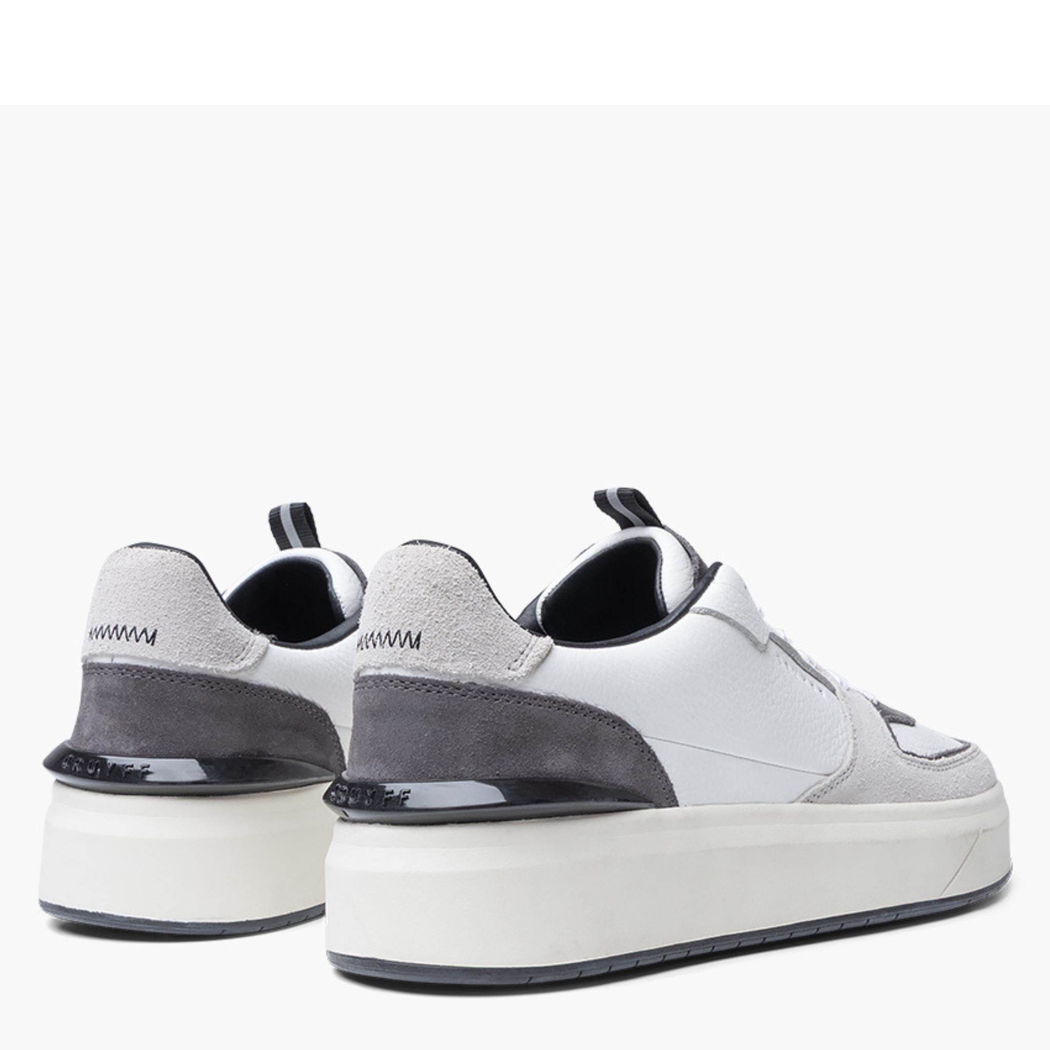 Mens Cruyff White/Dark Grey Surefire Tennis Trainers