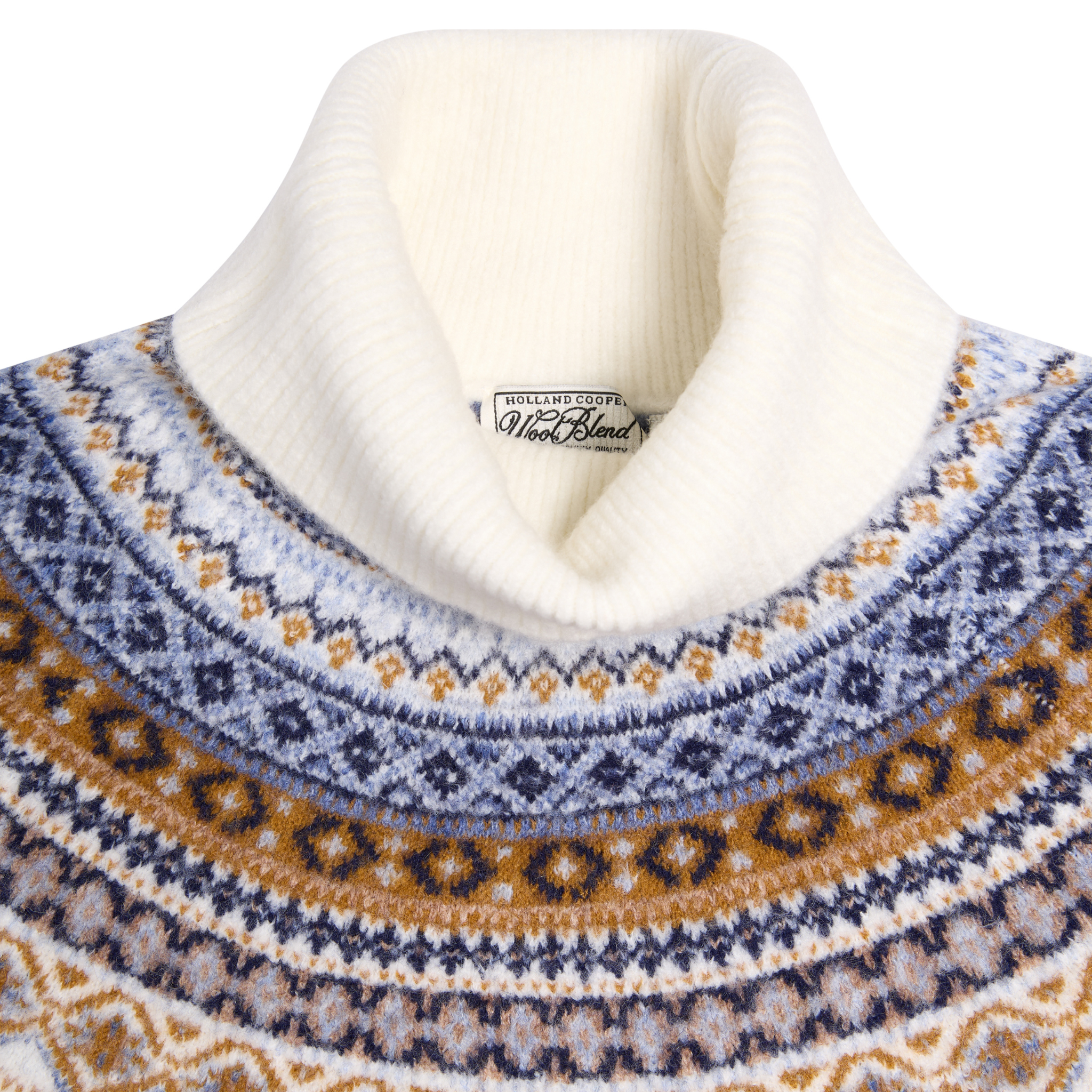 Womens Holland Cooper Natural Rebecca Roll Neck Knit Jumper