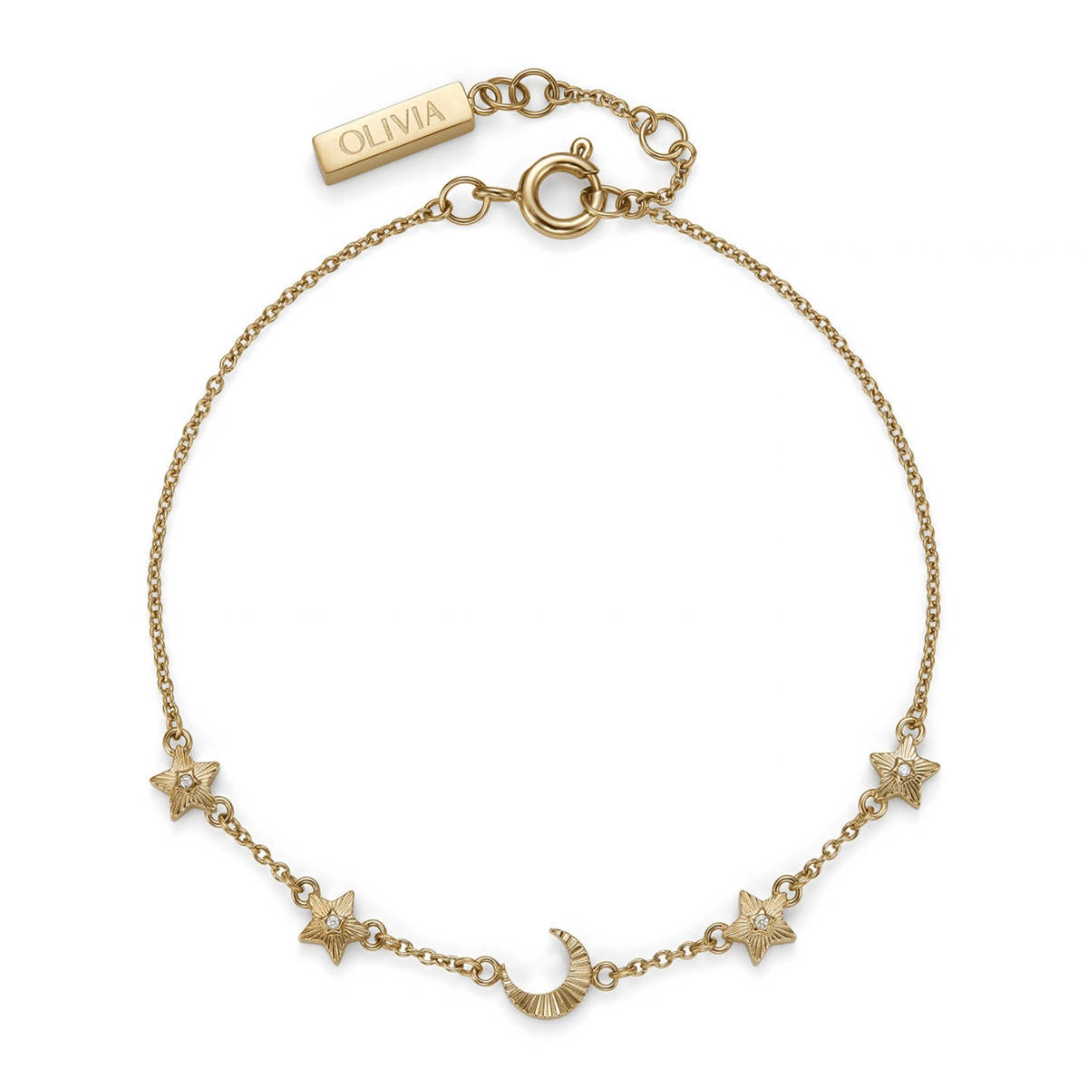 Womens Olivia Burton Gold Celestial Chain Bracelet