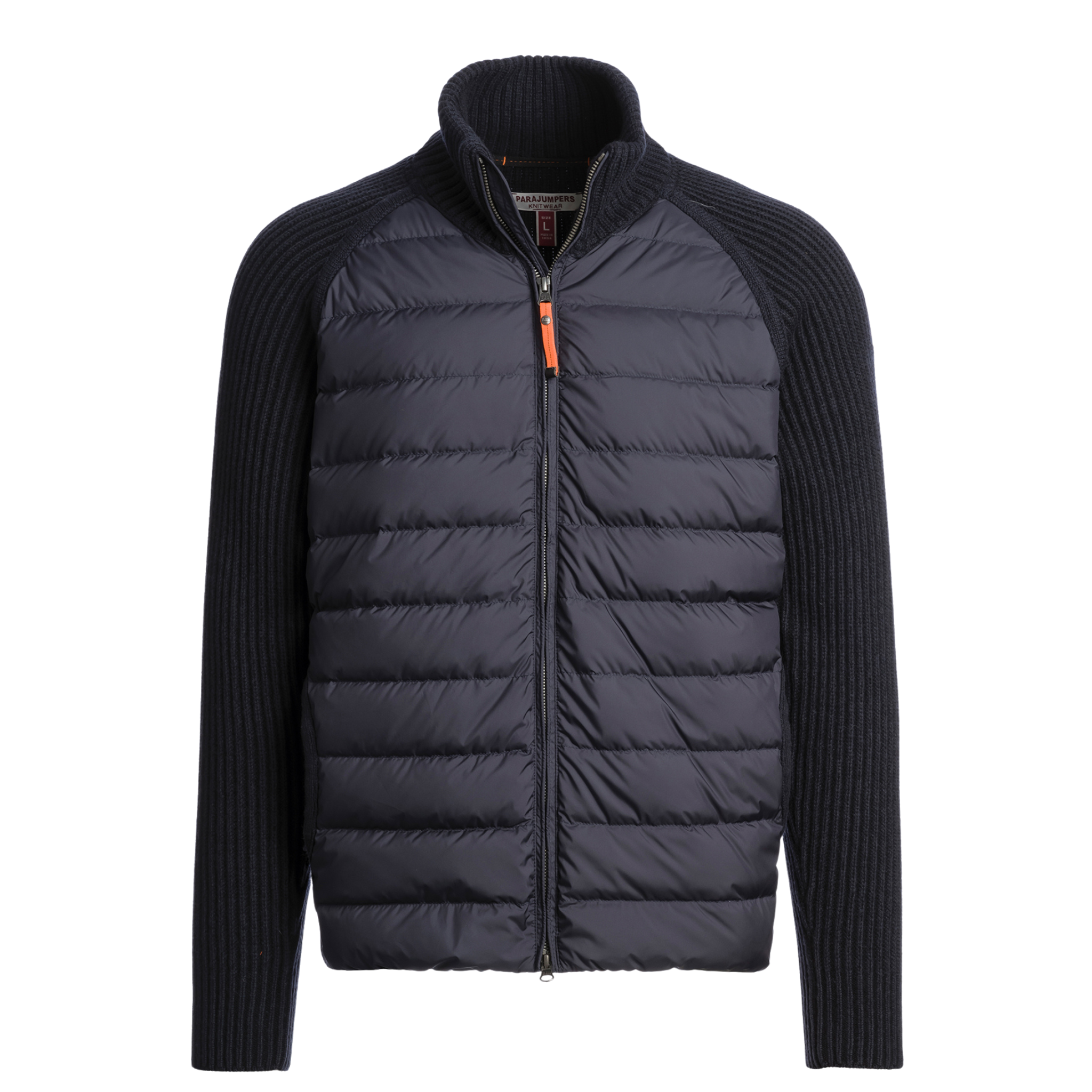 Mens Parajumpers Pencil Olmo Knitted Hybrid Full Zip Jacket