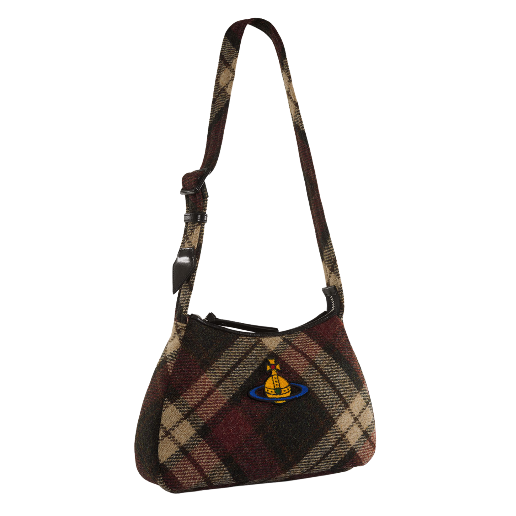 Womens Vivienne Westwood Harris Tweed Check Kate Shoulder Bag