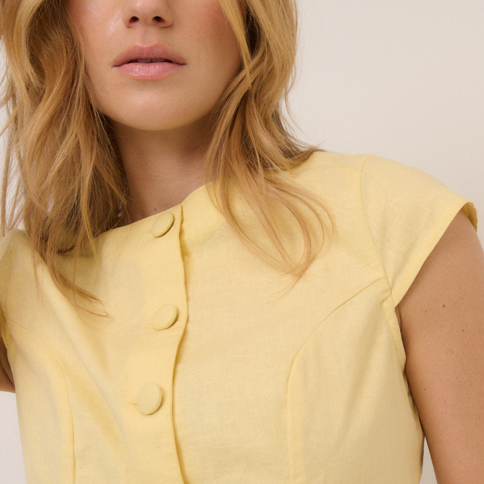 Womens Nobody's Child Yellow Gretchen Top