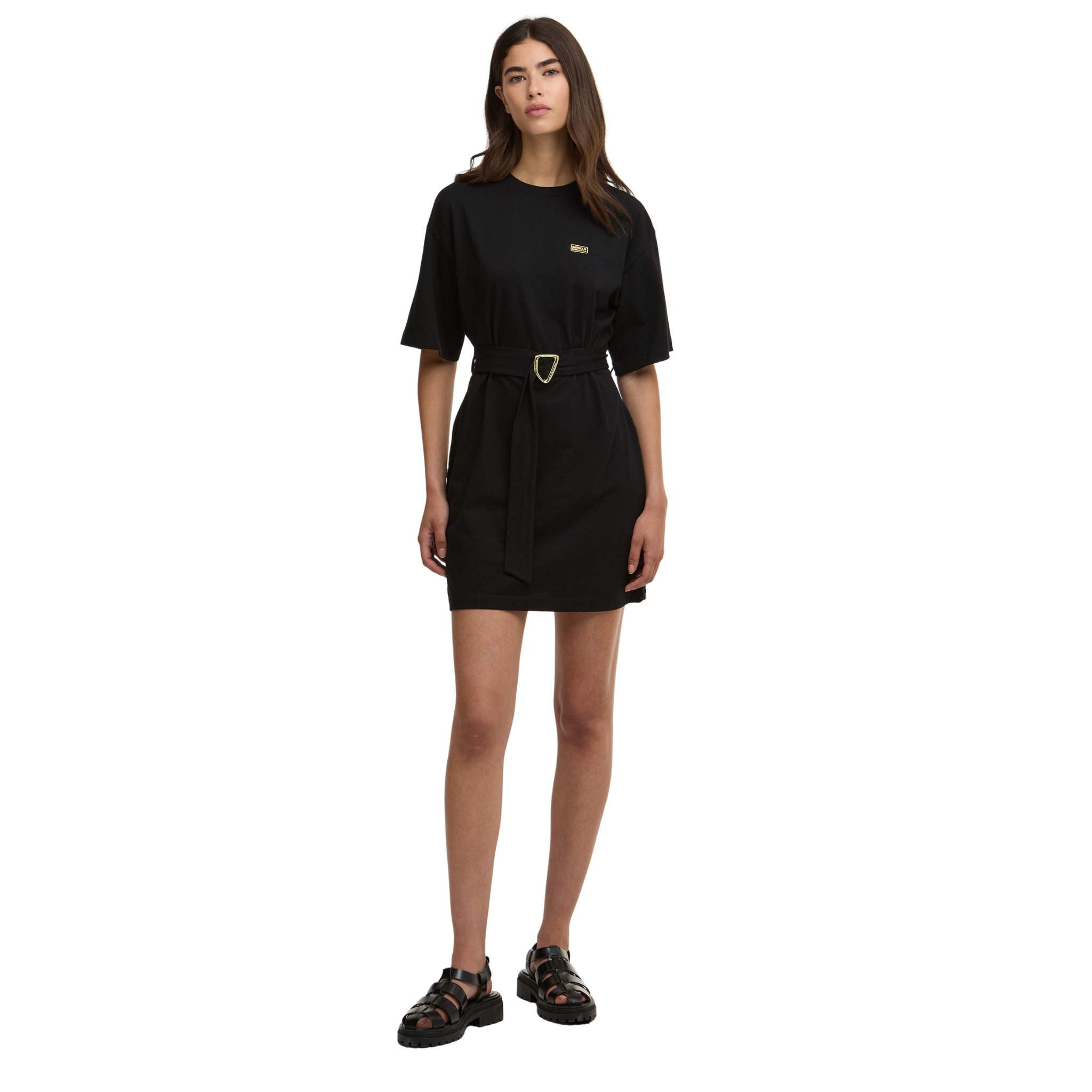 Womens Barbour International Black Uma Mini Dress