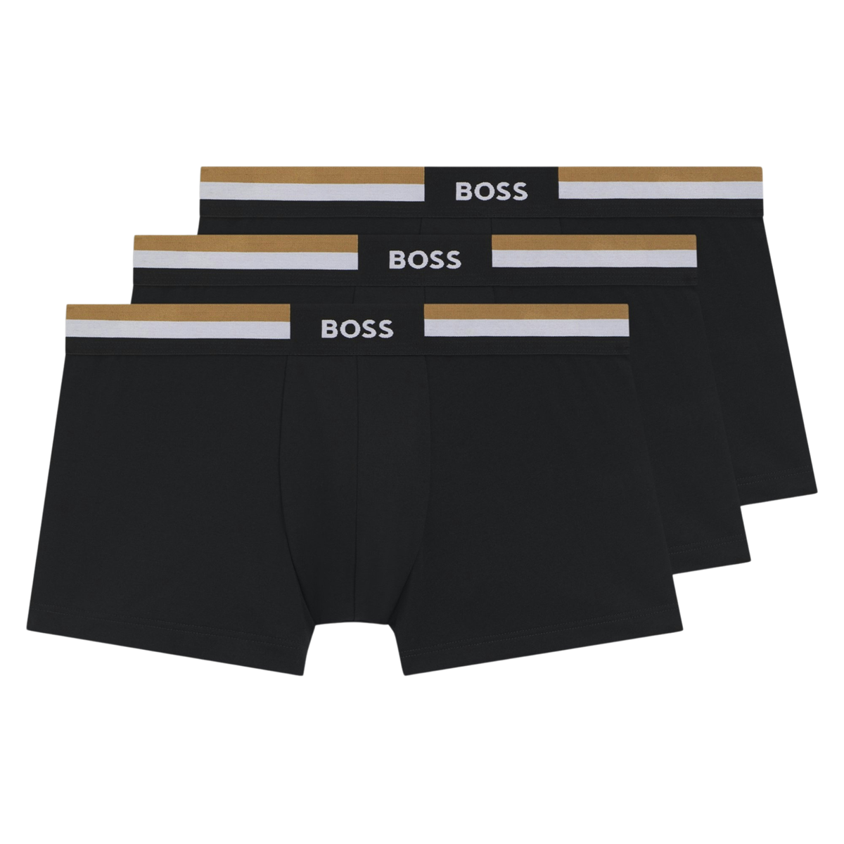 Mens BOSS Black Motion 3PK Trunks
