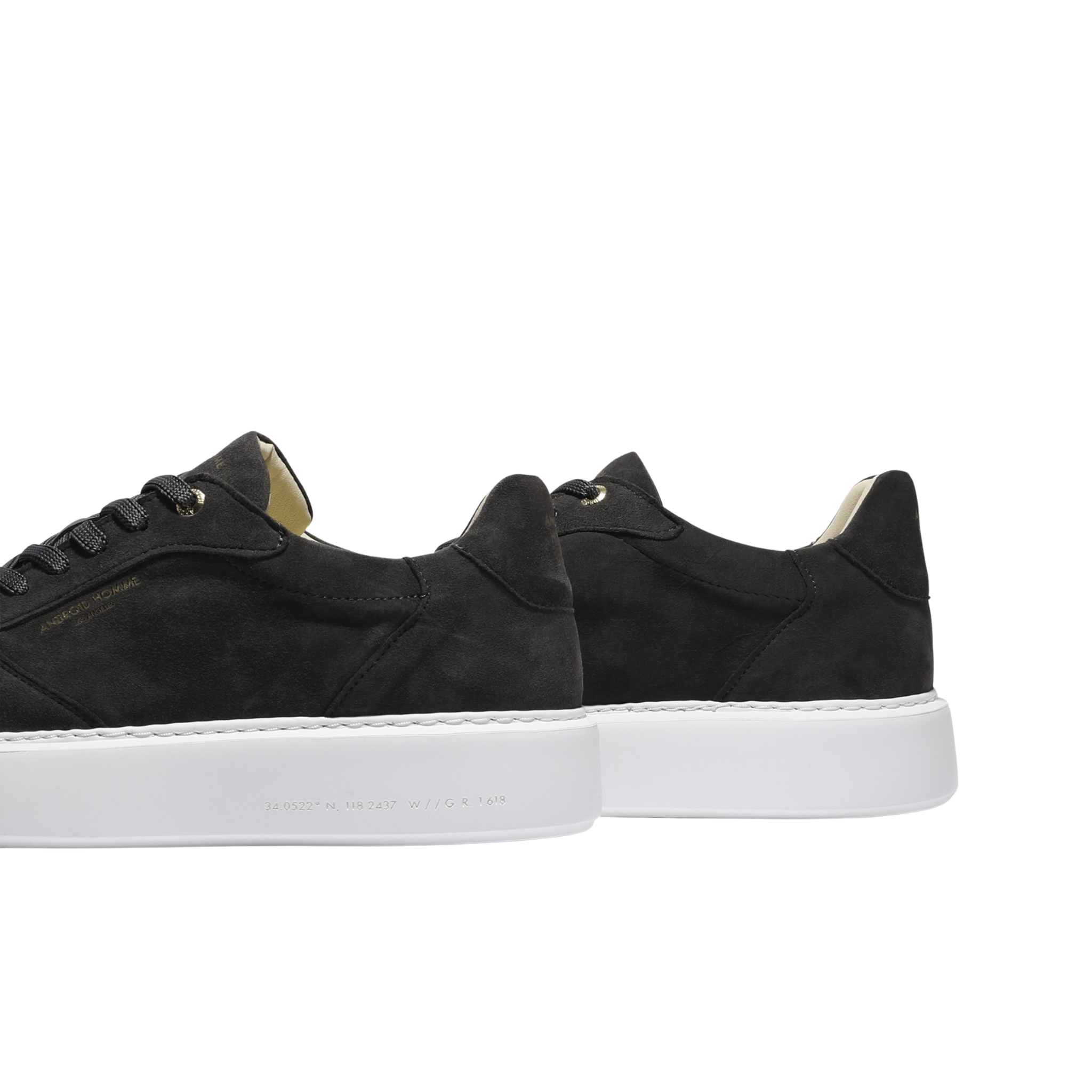 Mens Android Homme Anthracite Manhattan Suede Trainers