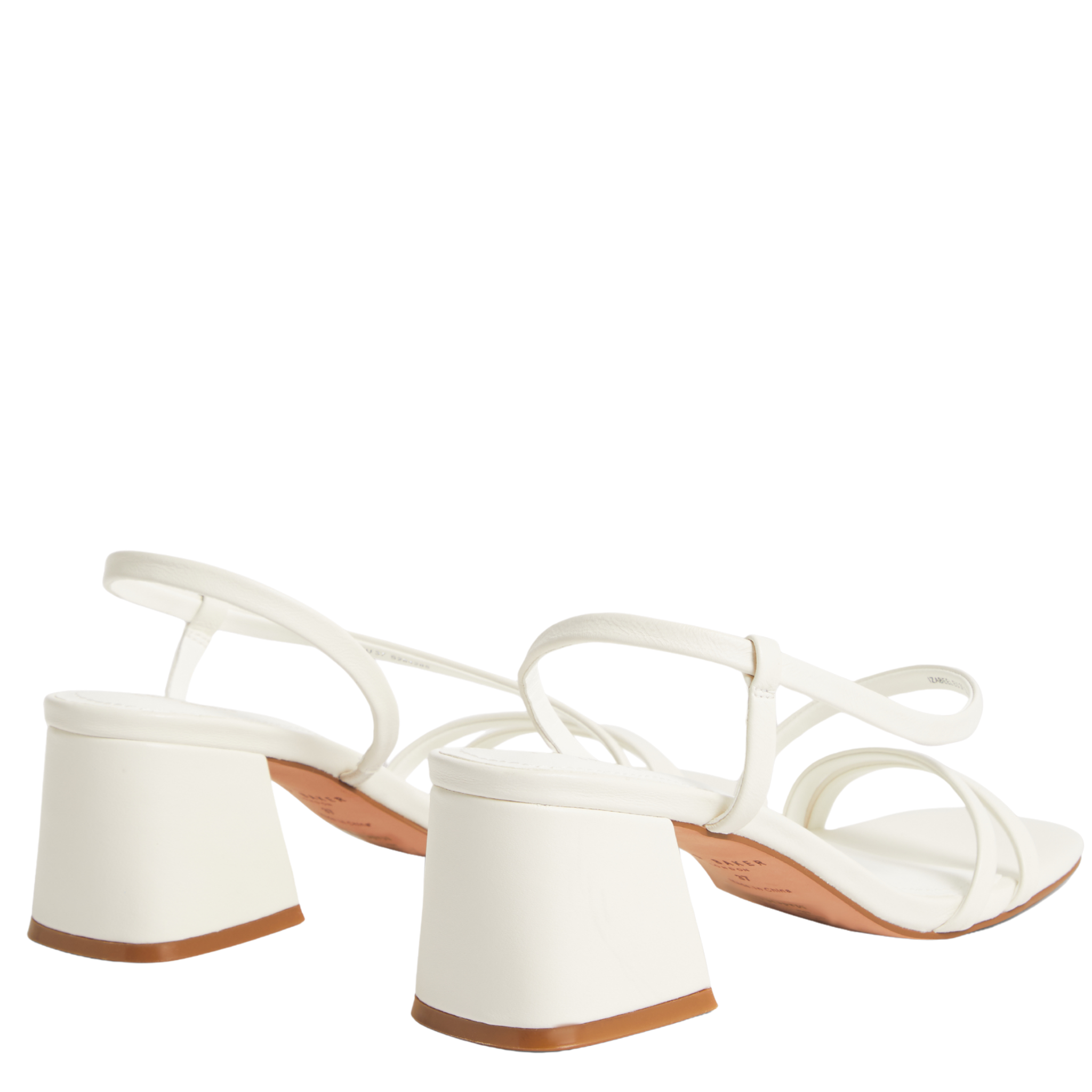 Womens Ted Baker White Izabeel Strappy Block Heels