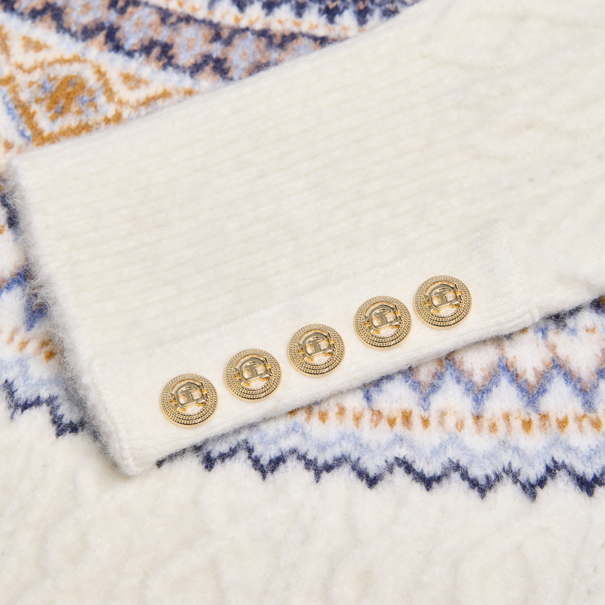 Womens Holland Cooper Natural Rebecca Roll Neck Knit Jumper