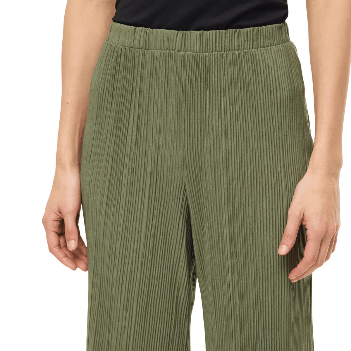 Womens Vila Oil Green Viplisa Culotte Pants