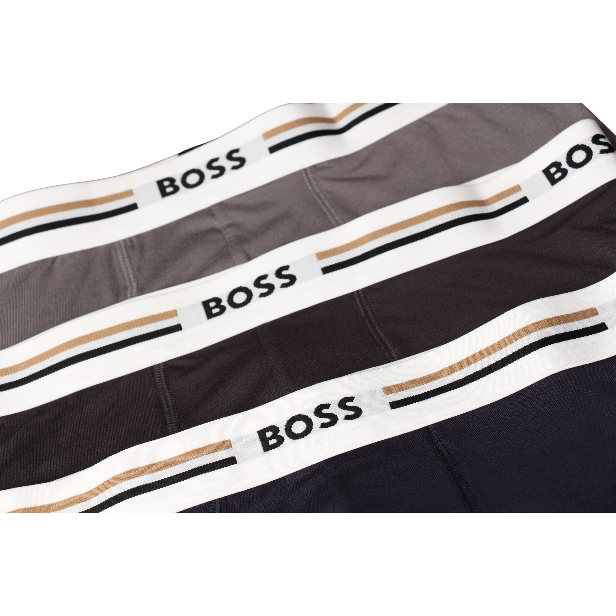 Mens BOSS Open Misc Revive 3PK Trunks