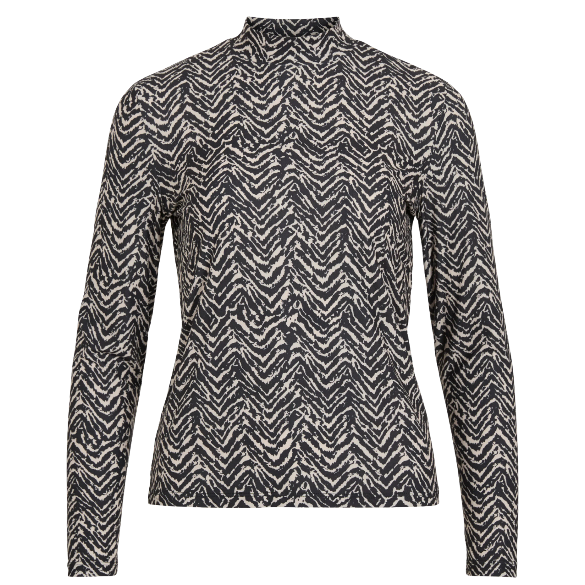 Womens Vila Ziggy Birch Vileoa High Neck L/s Top