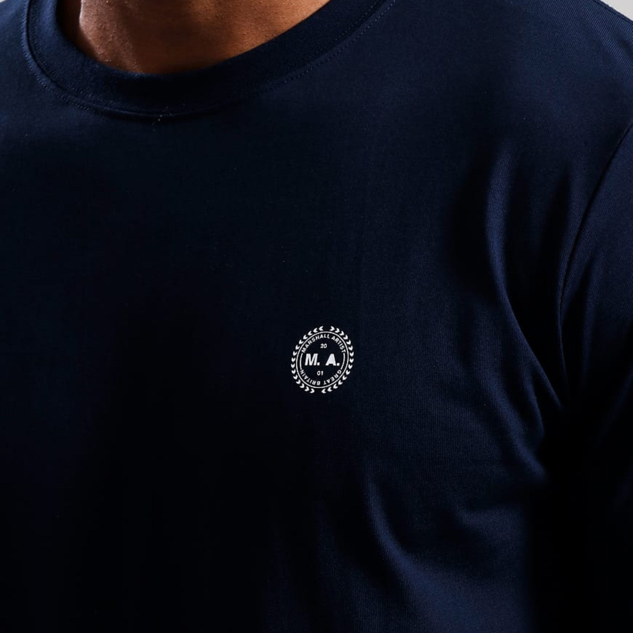 Mens Marshall Artist Navy Delta S/s T Shirt