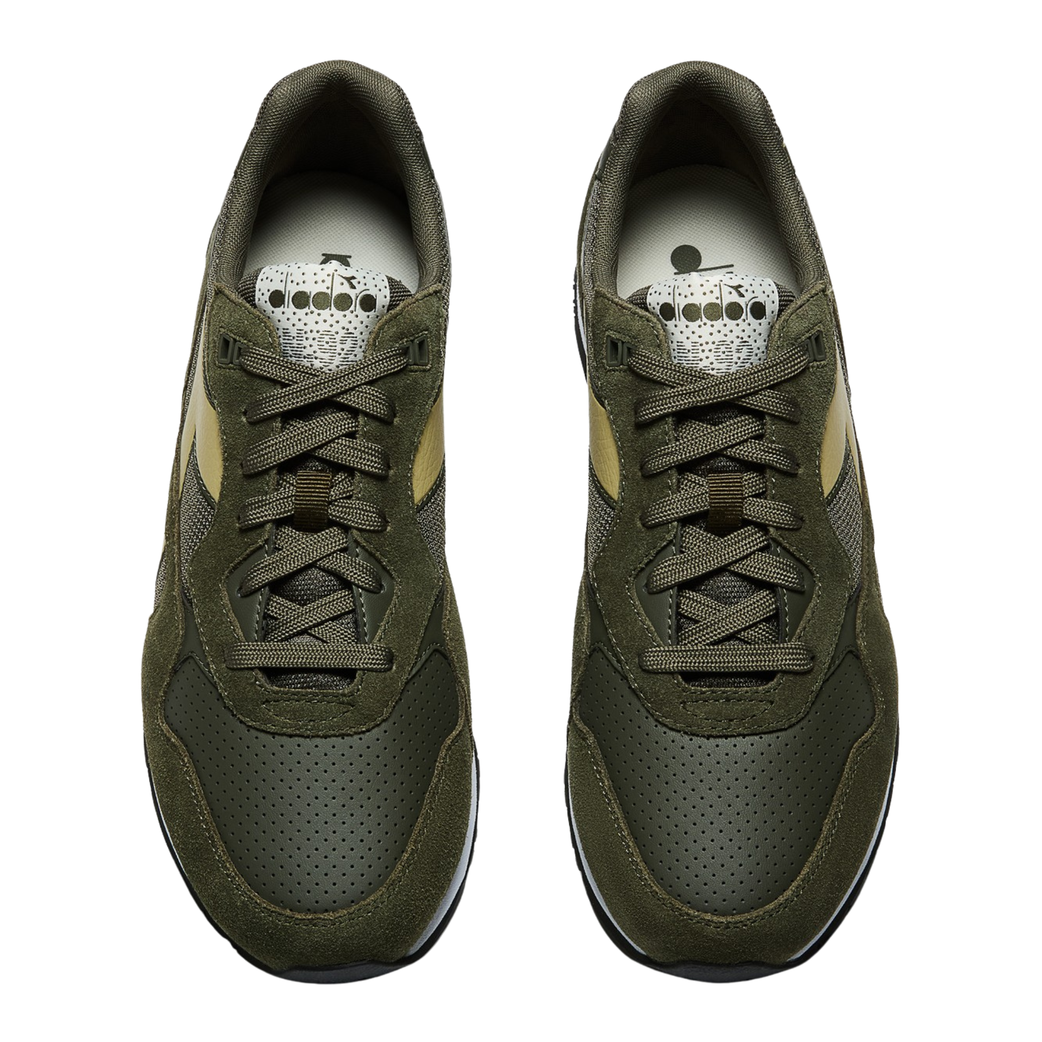Mens Diadora Green Toad N.92 Advance Trainers