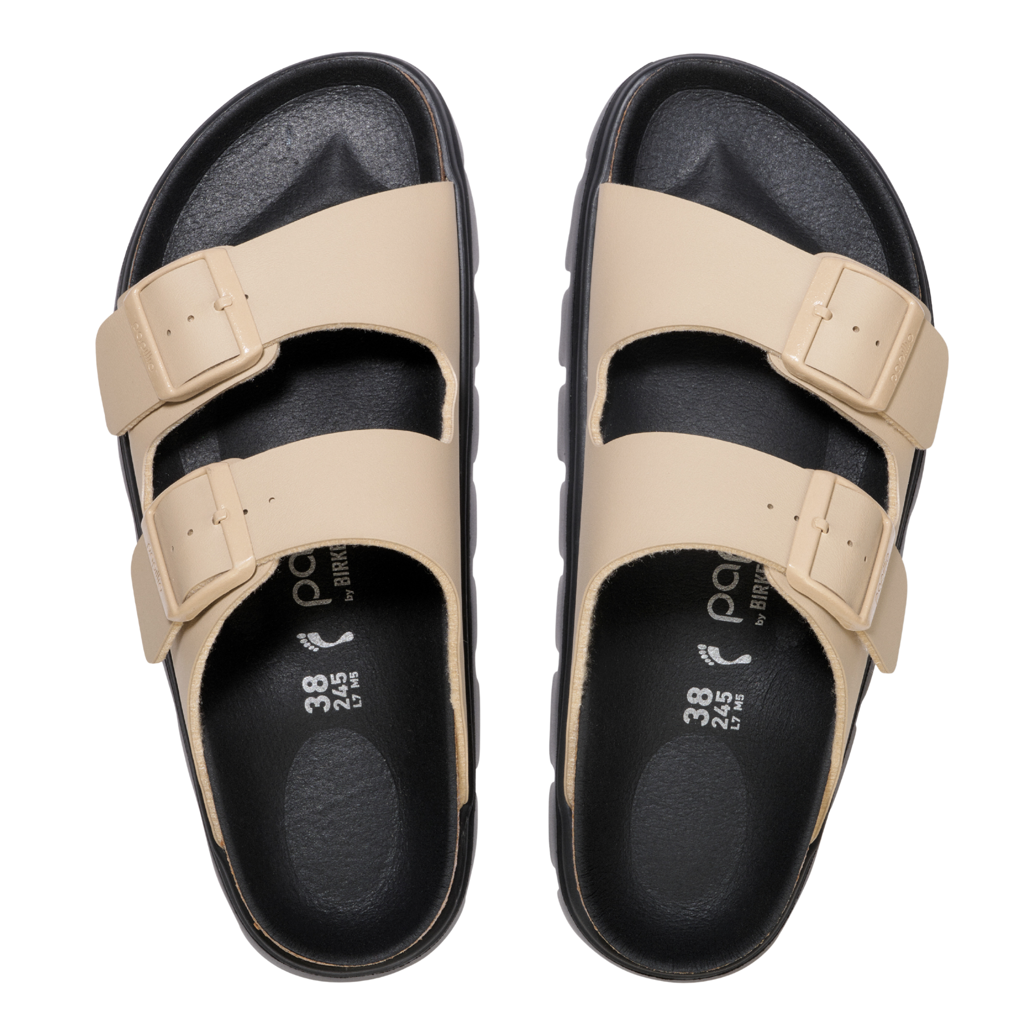 Womens Birkenstock Sandcastle Arizona Chunky Birko-Flor Sandals