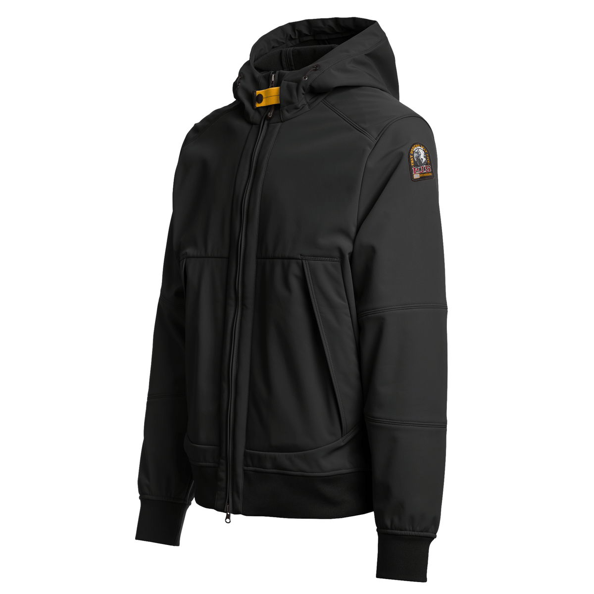 Mens Parajumpers Black Abner Hooded Shell Jacket