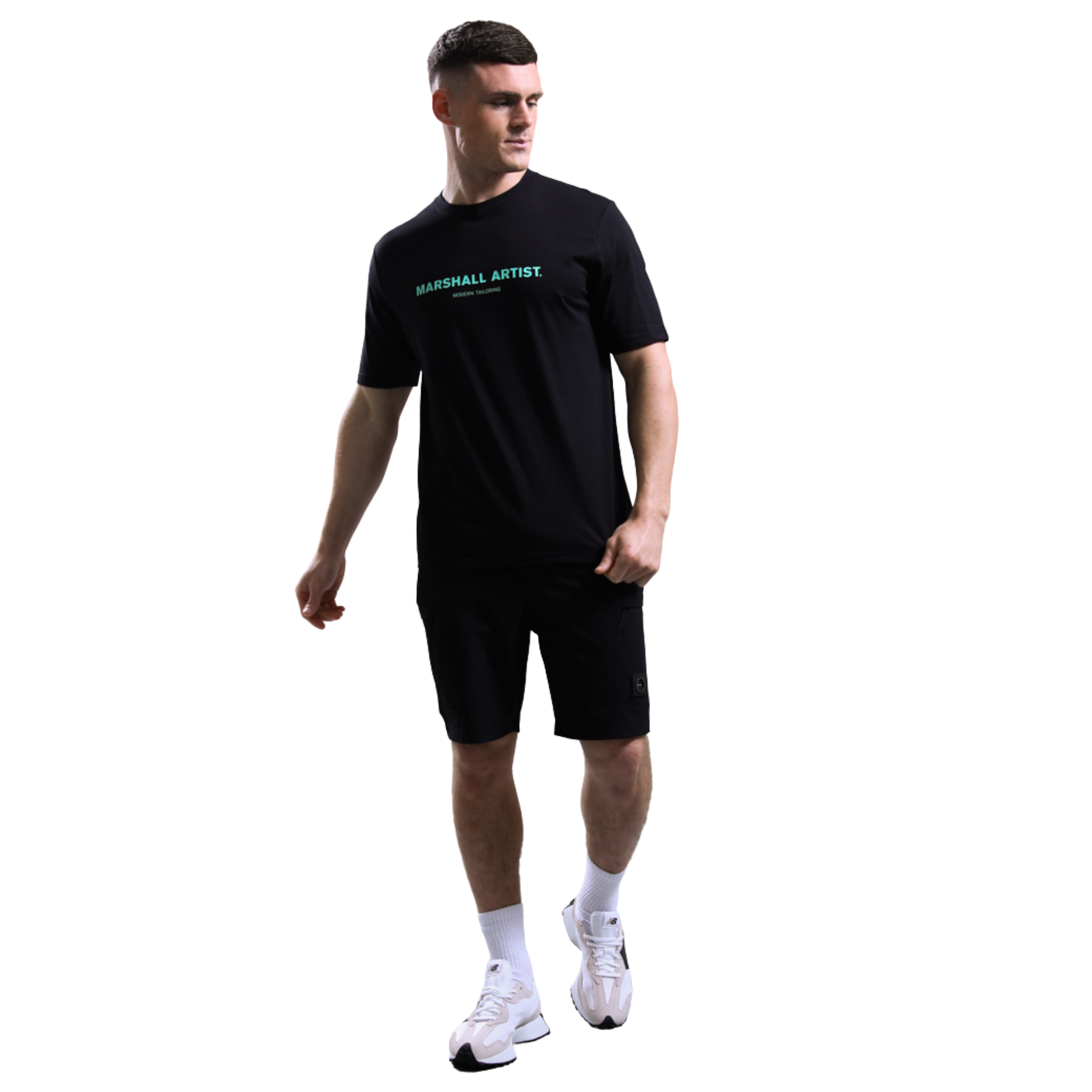 Mens Marshall Artist Black Thermo S/s T Shirt