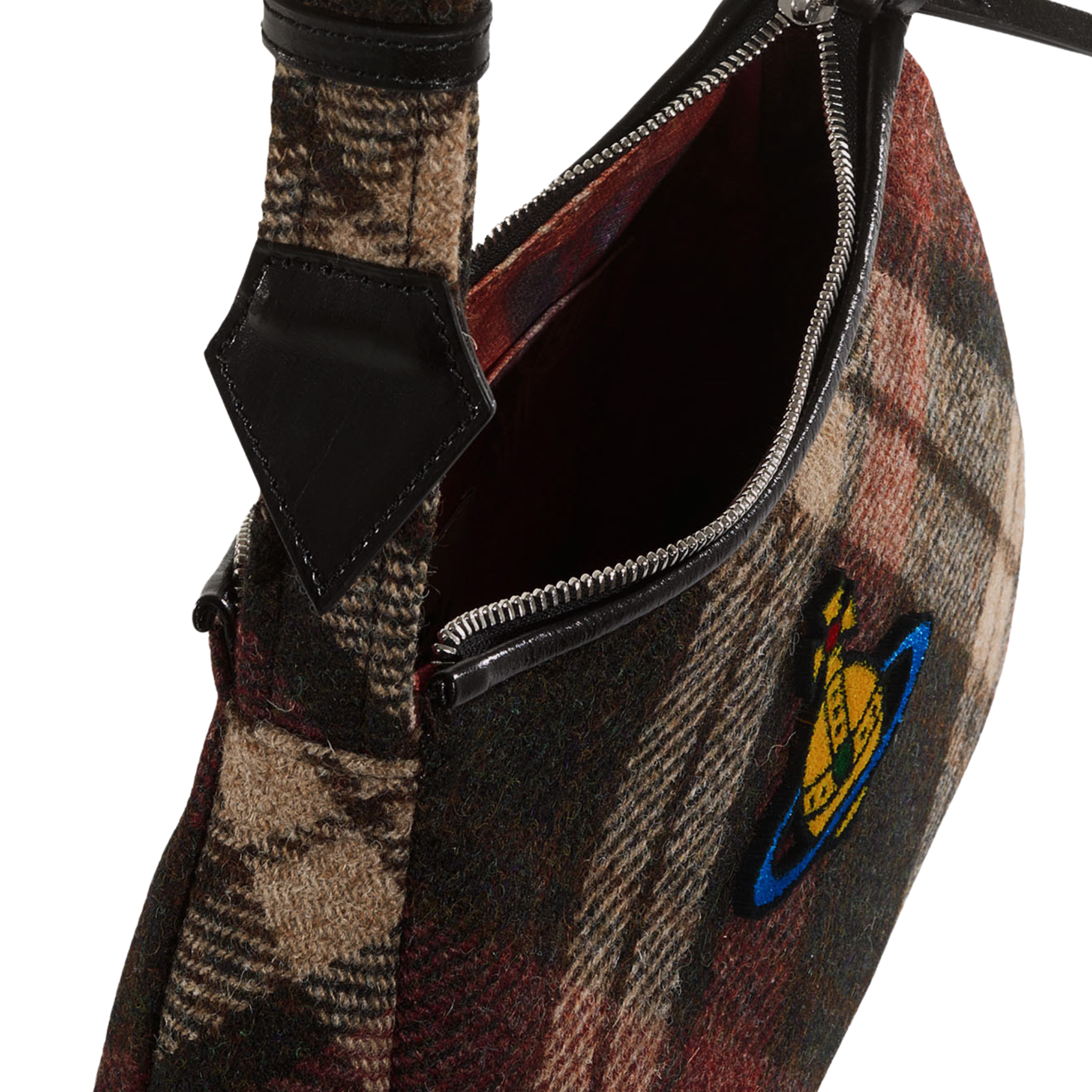 Womens Vivienne Westwood Harris Tweed Check Kate Shoulder Bag