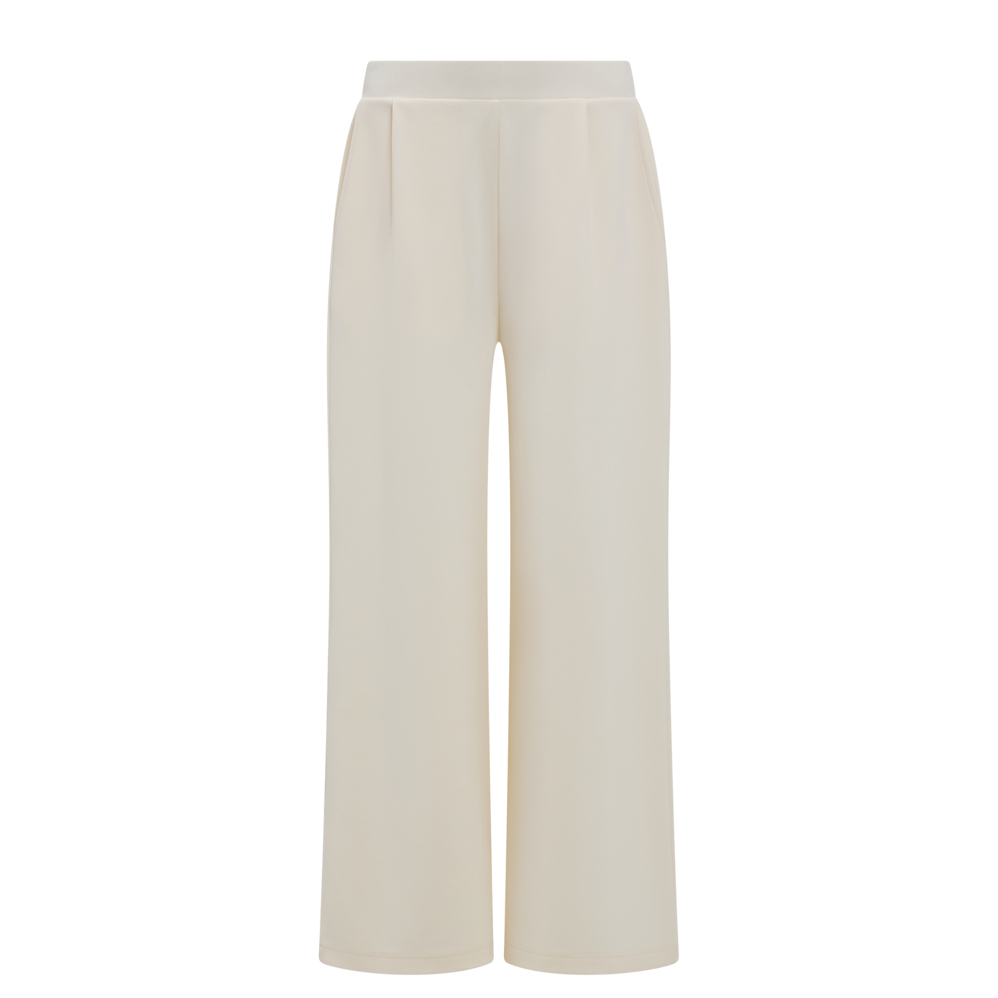 Womens French Connection Porcelain Cream Wren Wide Leg Trousers