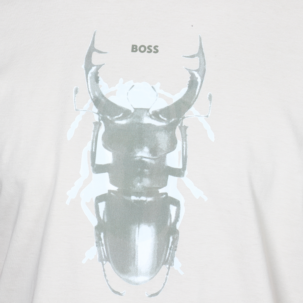 Mens BOSS Light Beige Te_Beetle S/s T Shirt