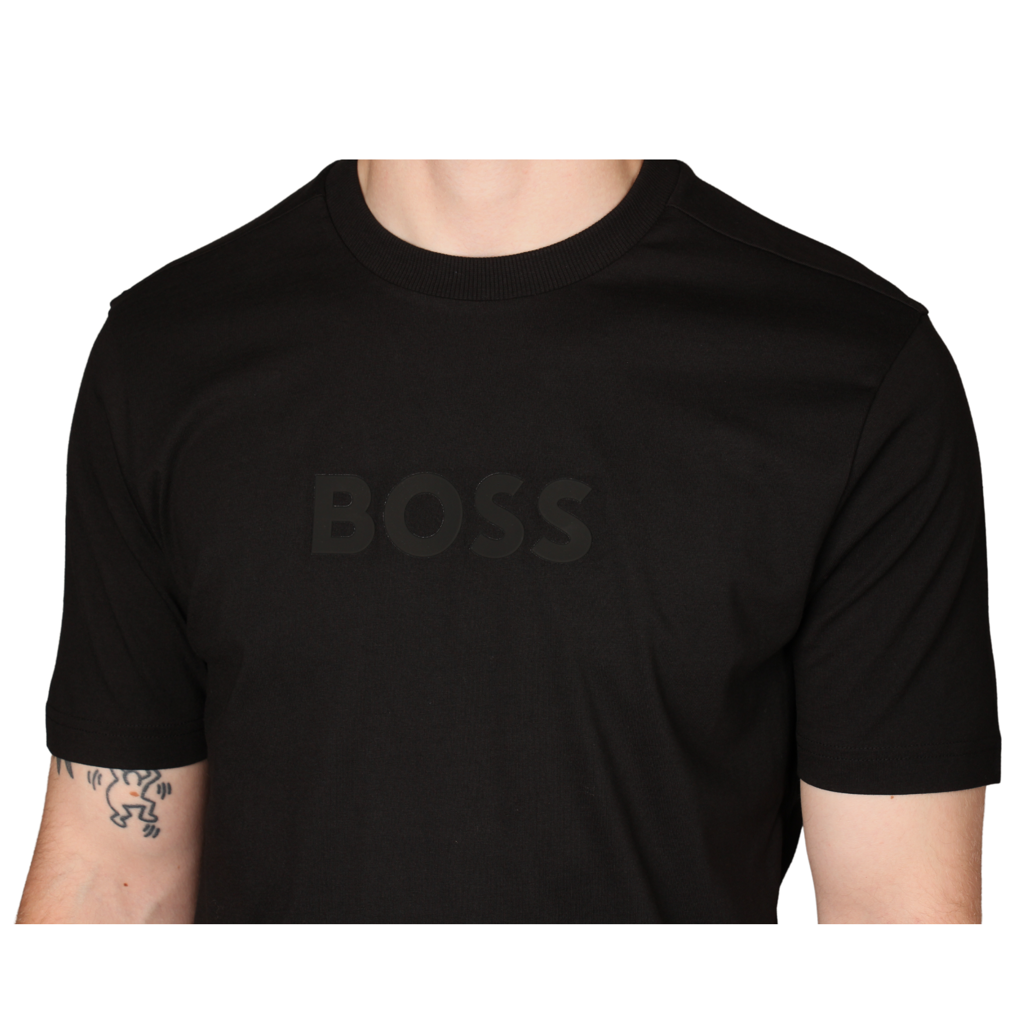 Mens BOSS Black TS_Logo S/s T Shirt