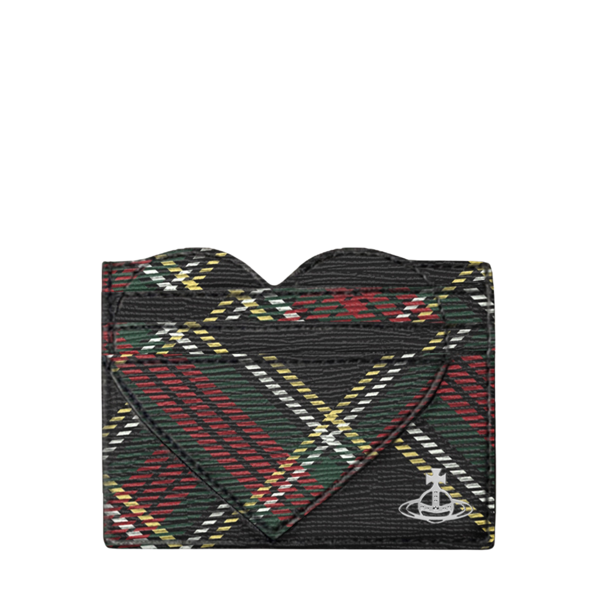 Womens Vivienne Westwood Chelsea Tartan Heart Card Holder