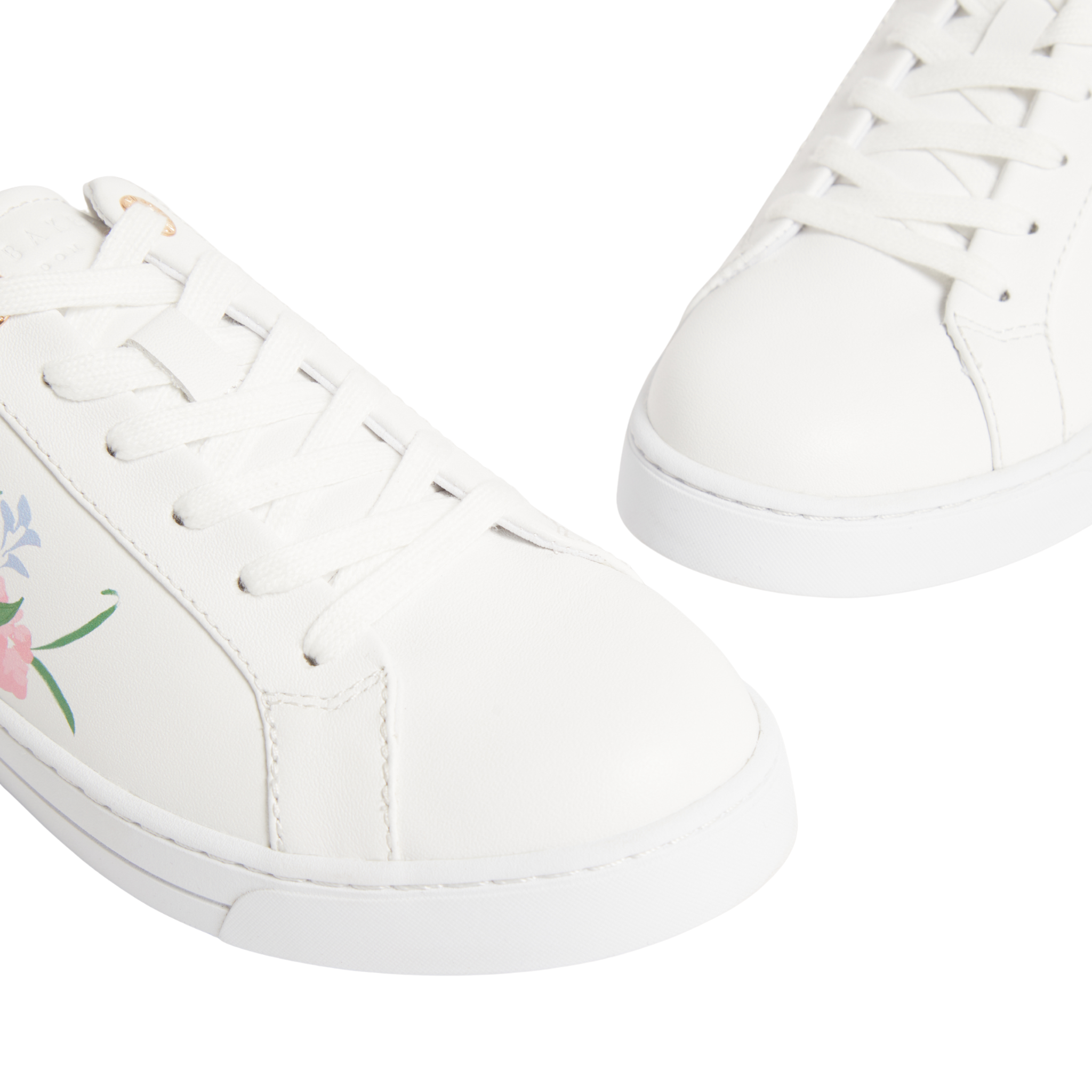 Womens Ted Baker White Kaiila Printed Detail Trainers