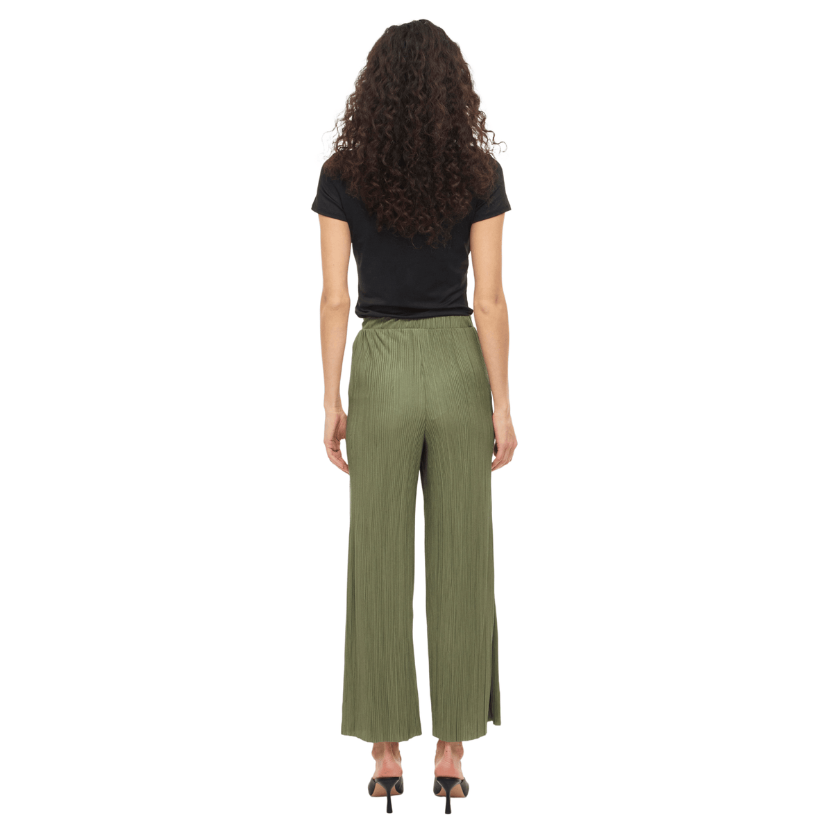 Womens Vila Oil Green Viplisa Culotte Pants