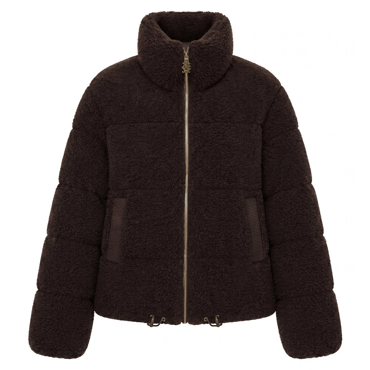 Womens Holland Cooper Chocolate Borg Teddy Padded Jacket
