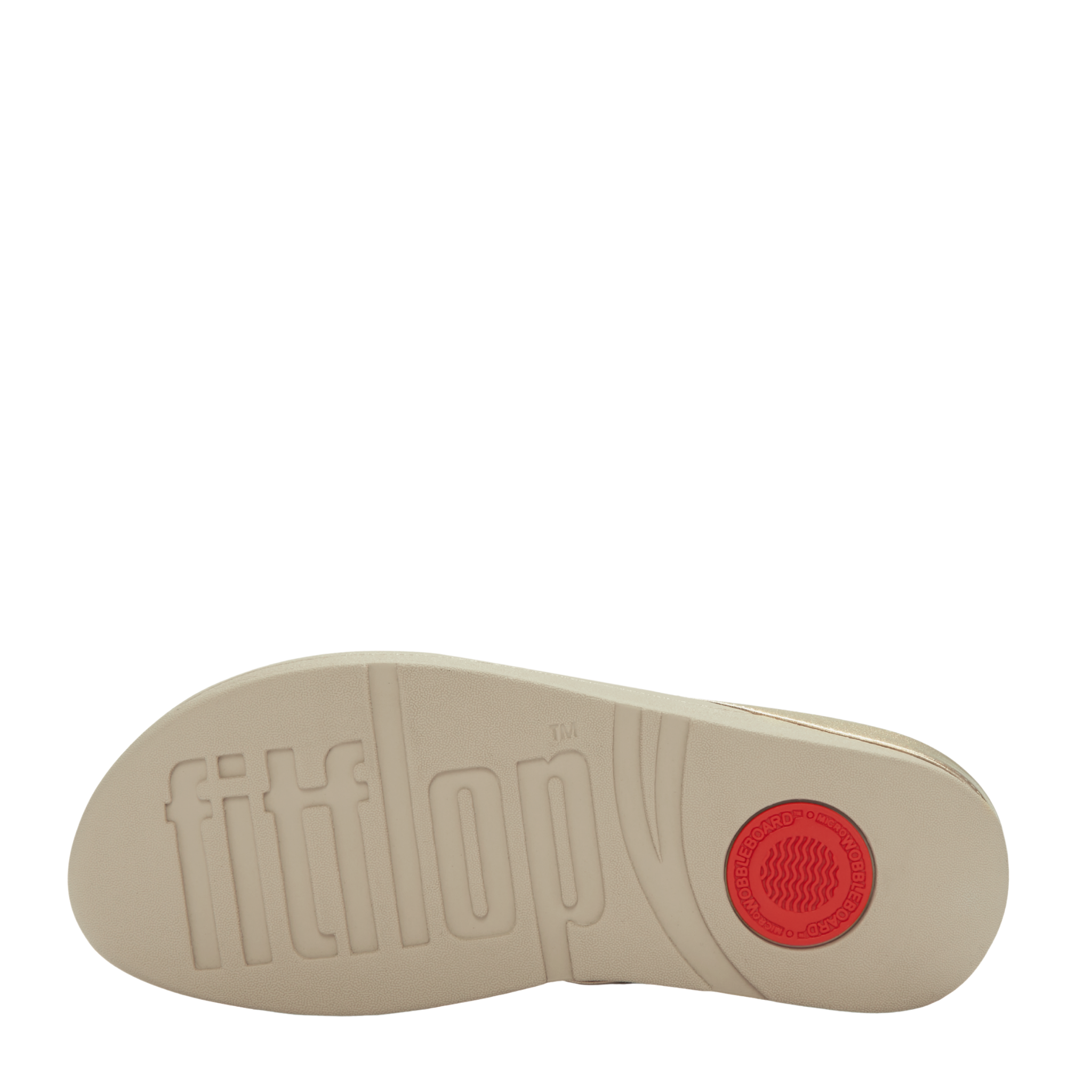 Womens FitFlop Platino Halo Bead-Circle Metallic Toe-Post Sandals