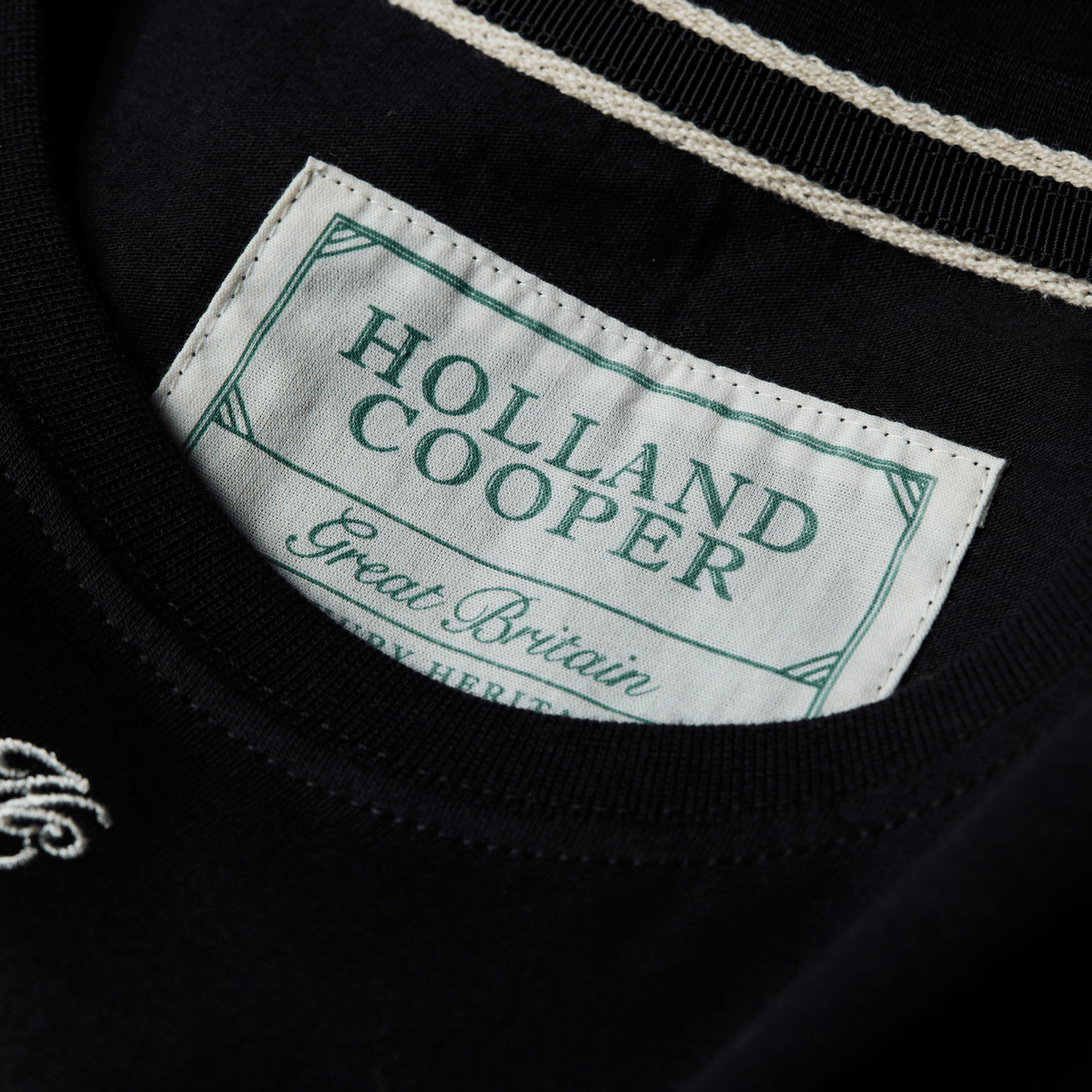Womens Holland Cooper Black Monogram S/s T Shirt