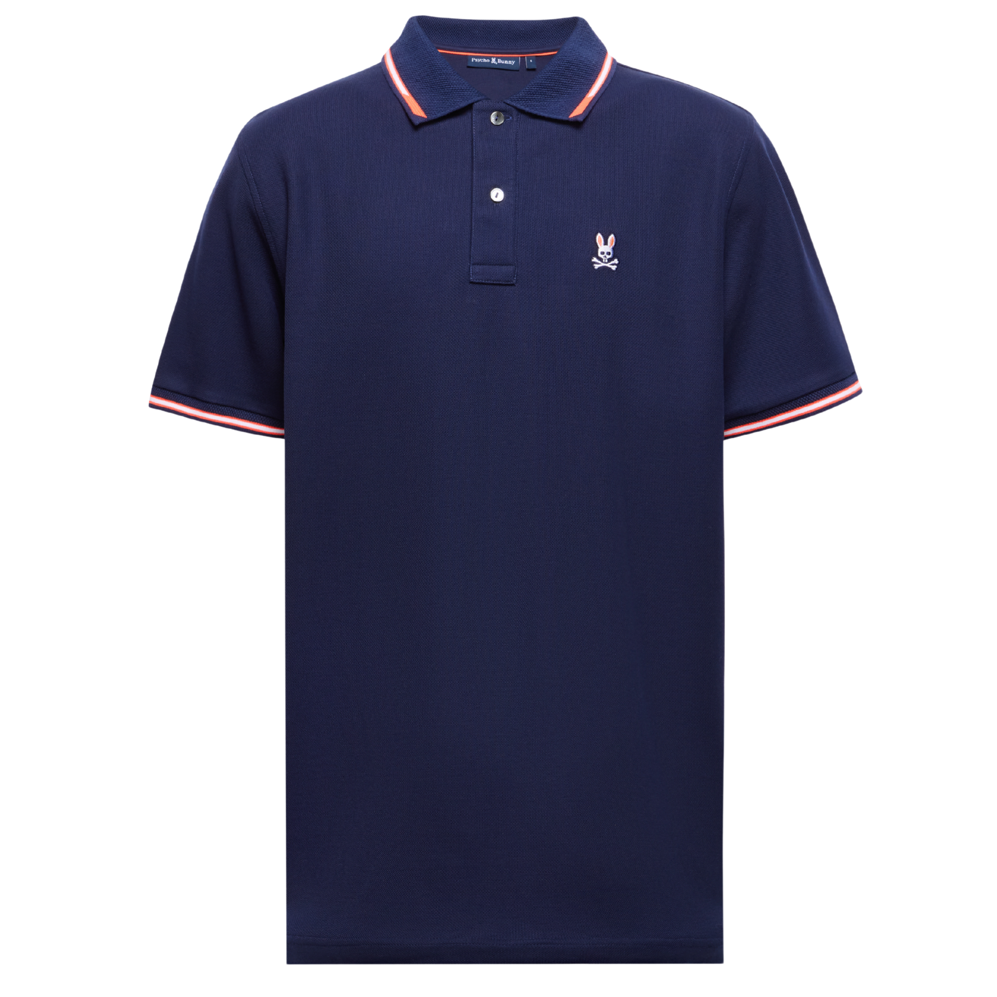 Mens Psycho Bunny Evening Blue Stirling Pique S/s Polo