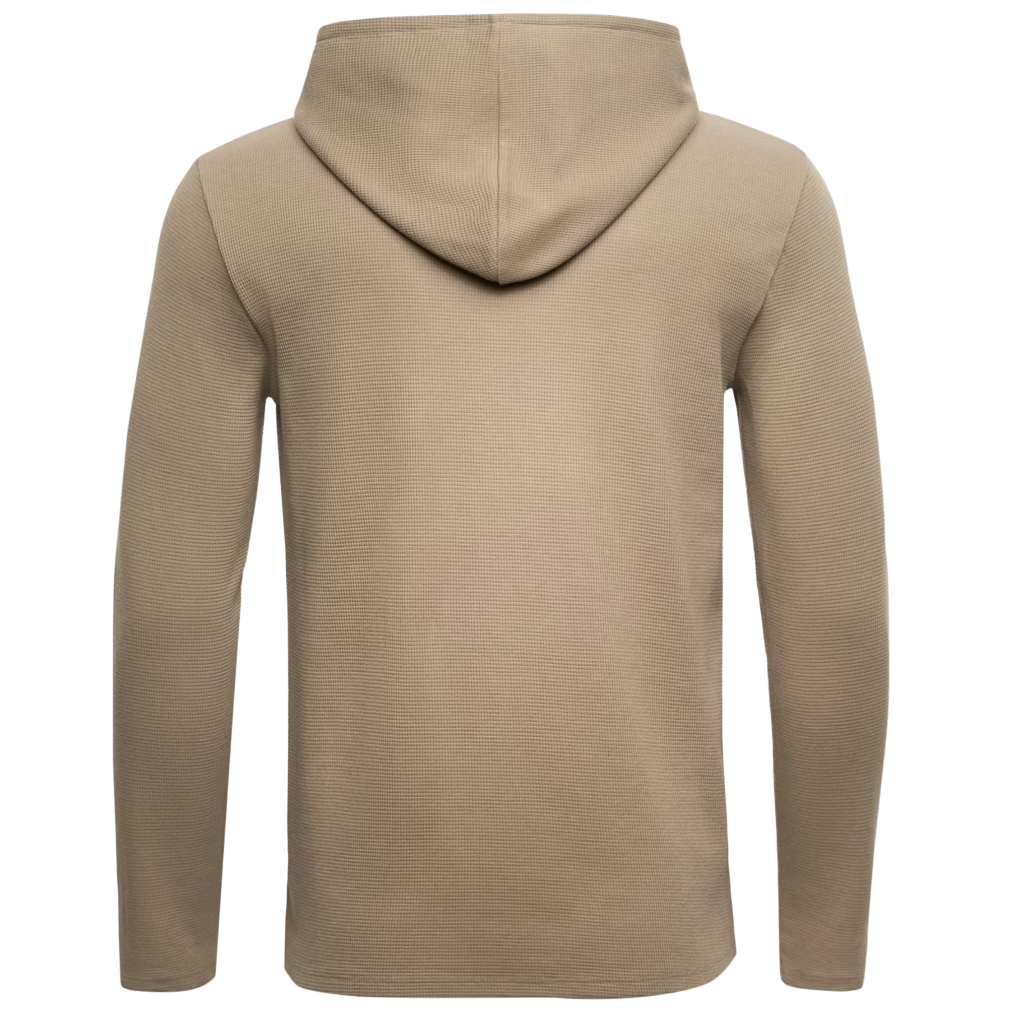 Mens BOSS Brown Waffle LS-Shirt Hoodie
