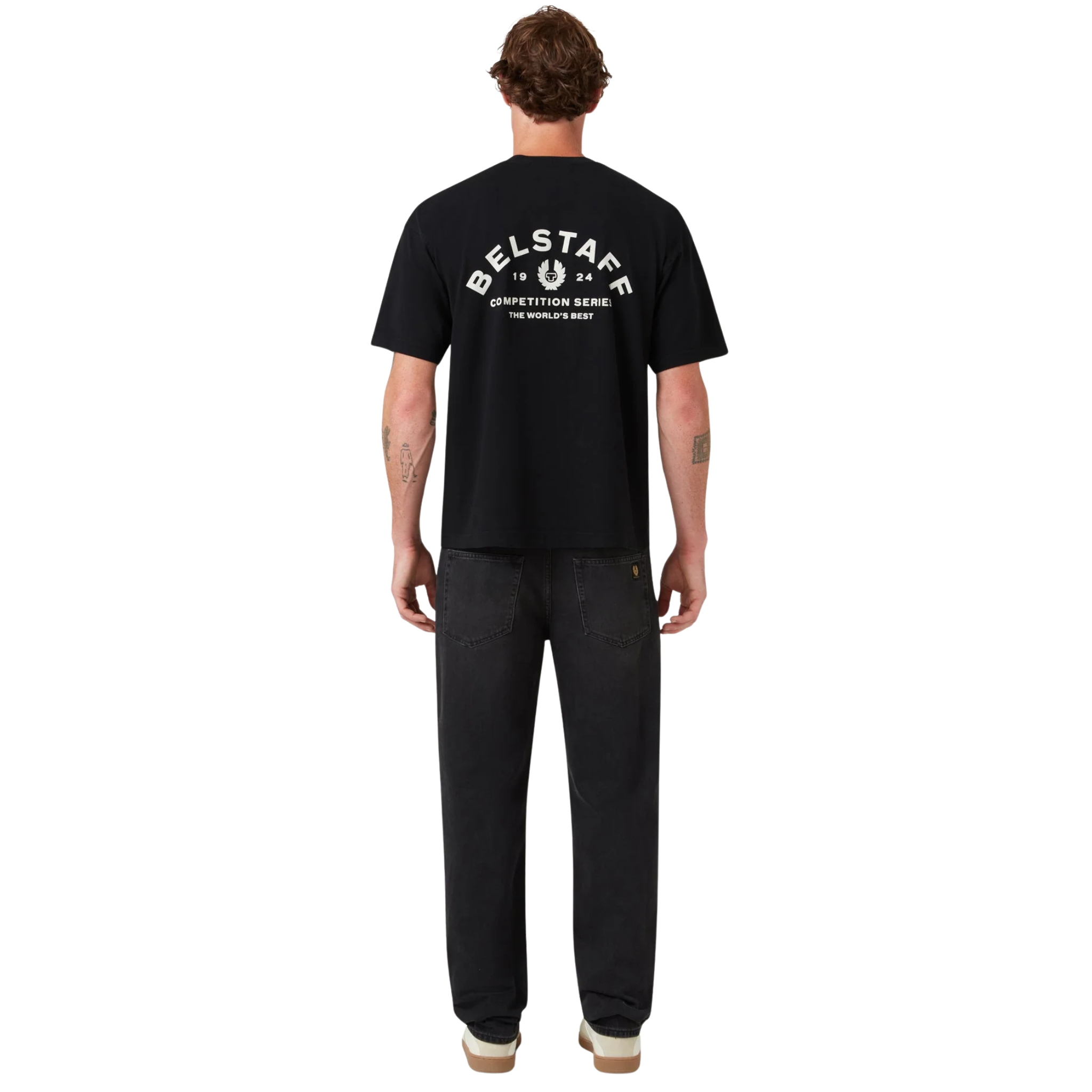 Mens Belstaff Black Competition S/s T Shirt