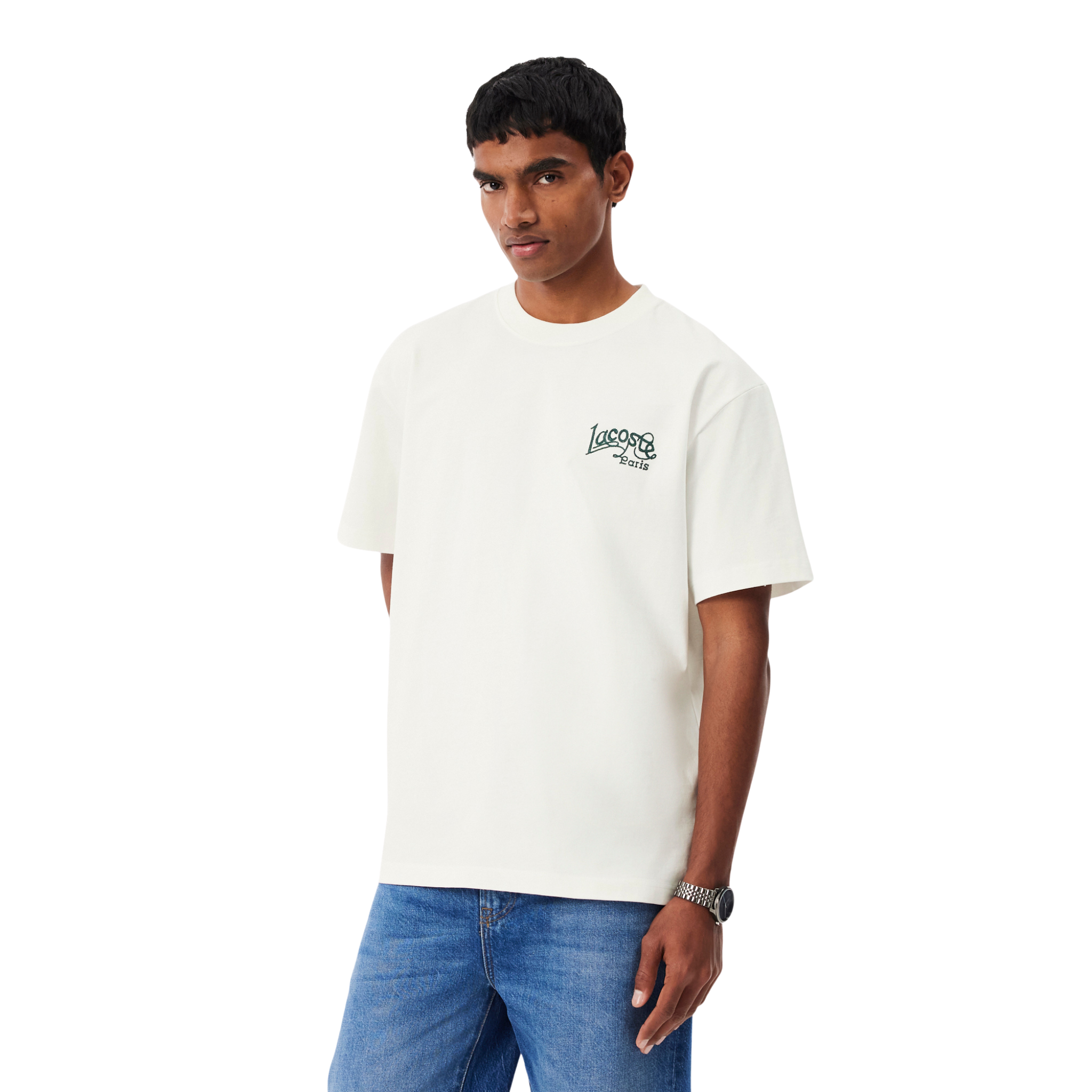 Mens Lacoste Flour Branded Relaxed Fit S/s T Shirt