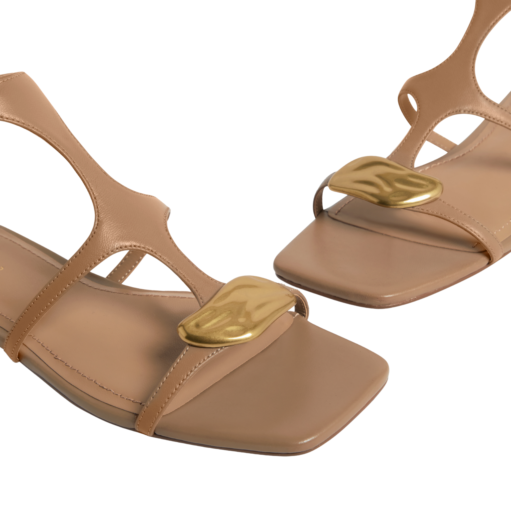 Womens Ted Baker Light Brown Audreii Flat Gladiator Sandals