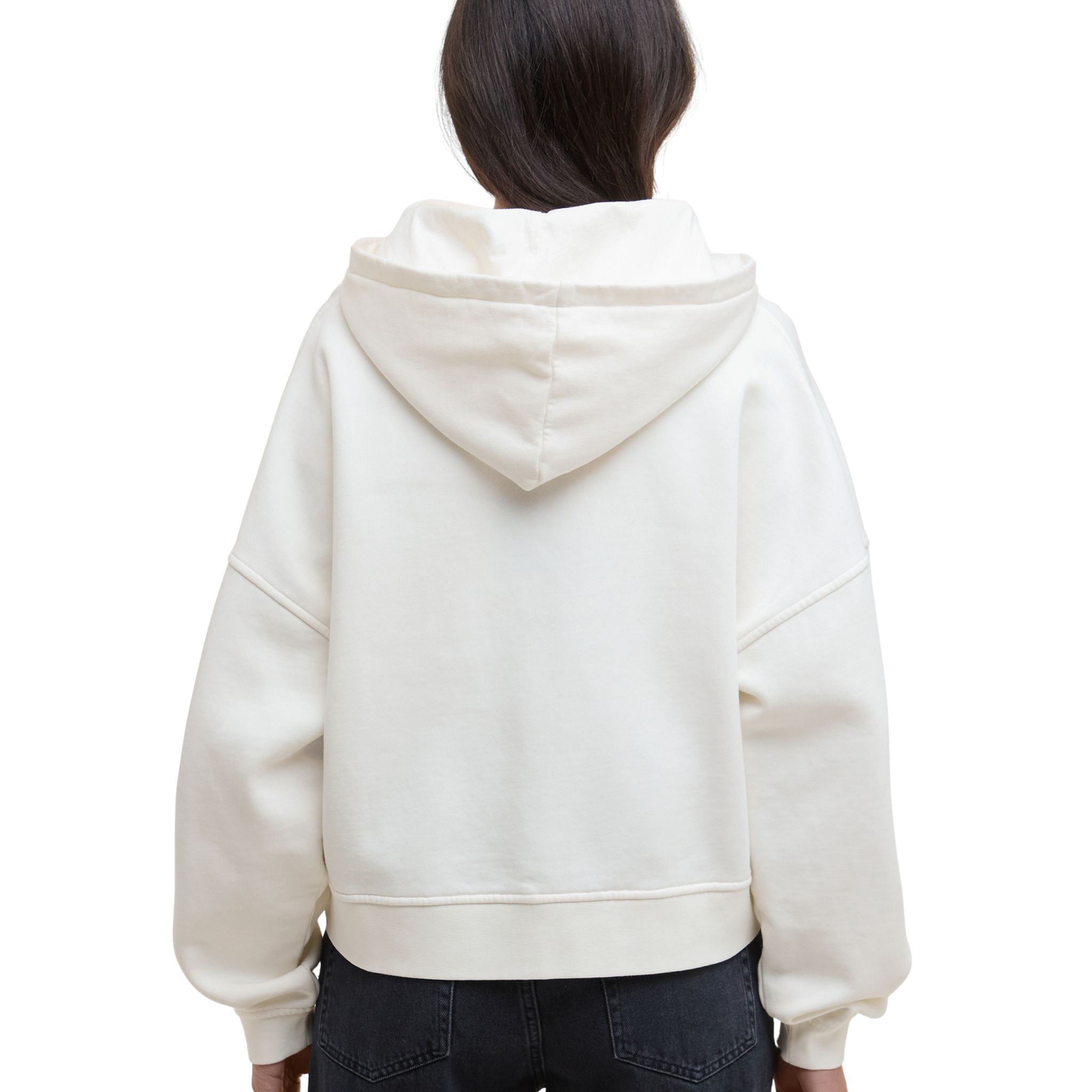 Womens Barbour International Off White Lana Zip Hoodie