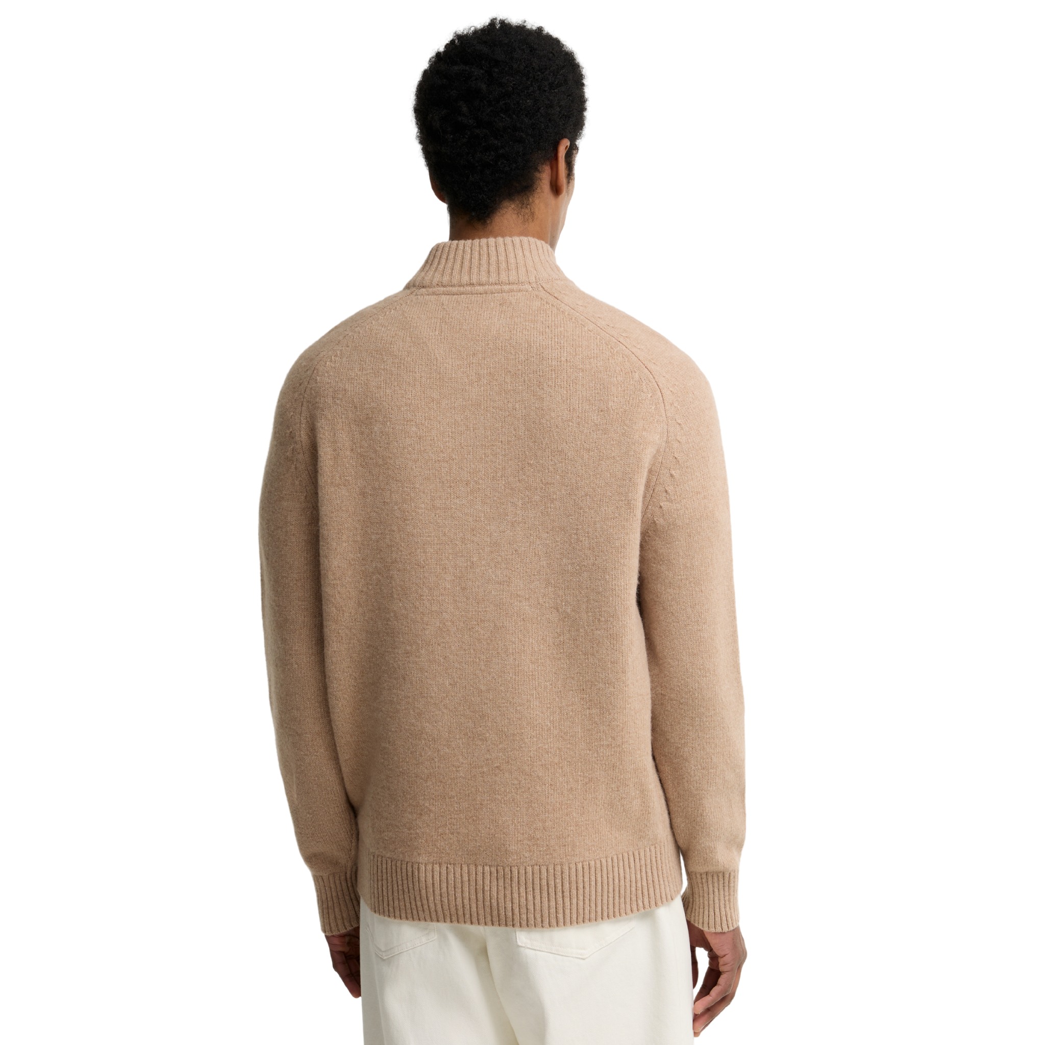 Mens Barbour Washed Stone Newtown Half Zip Knit