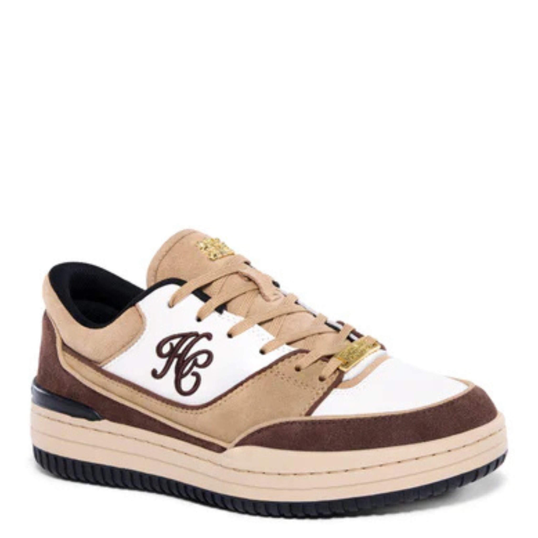 Womens Holland Cooper Taupe/Tan/Nude Retro Trainers