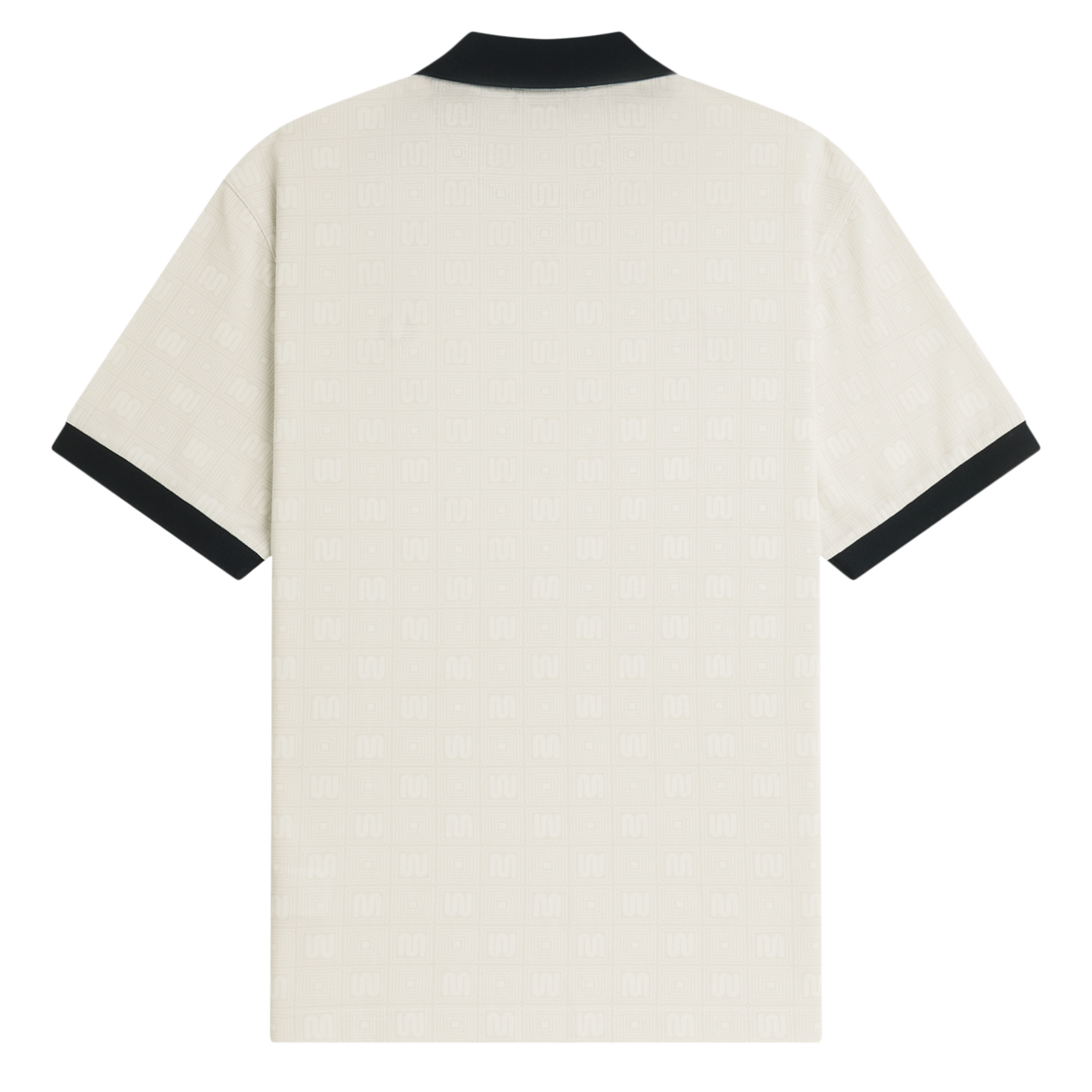 Mens Fred Perry x Meyba Ecru Printed S/s Polo Shirt