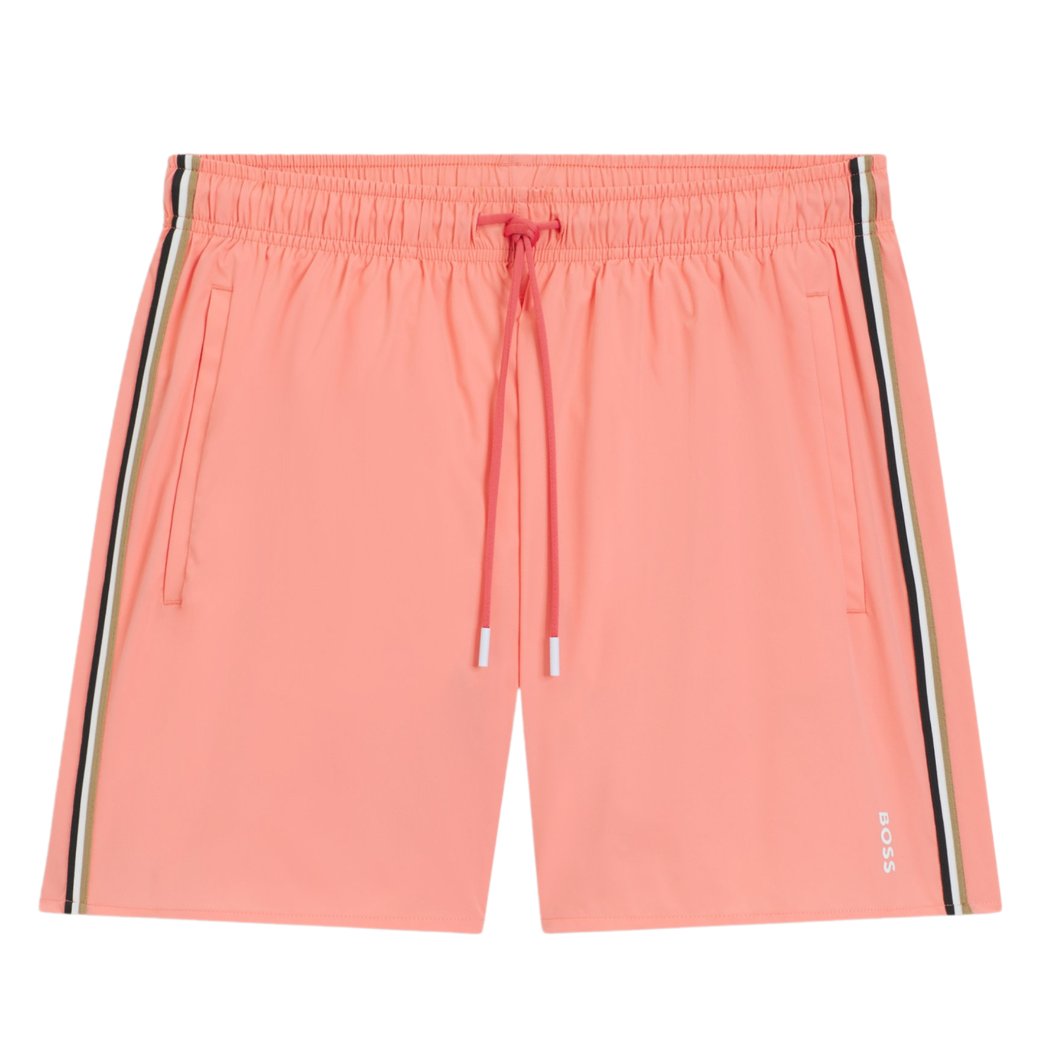 Mens BOSS Bright Pink Iconic Swim Shorts