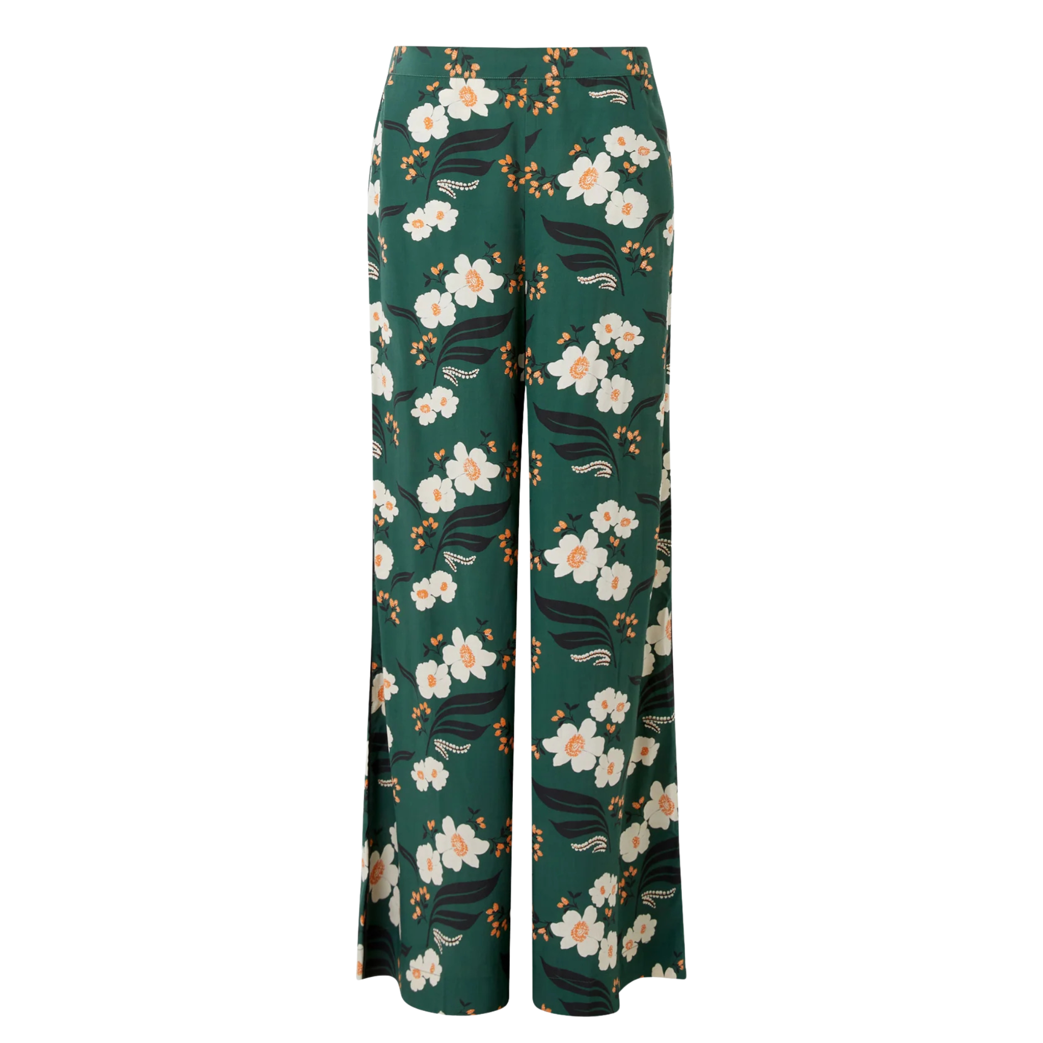 Womens French Connection Jade Green Rhian Printed Trousers
