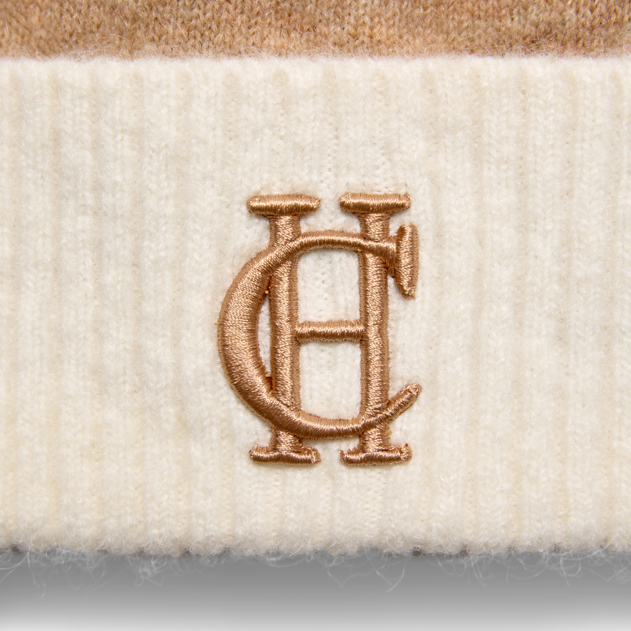 Womens Holland Cooper Camel Chelsea Bobble Hat