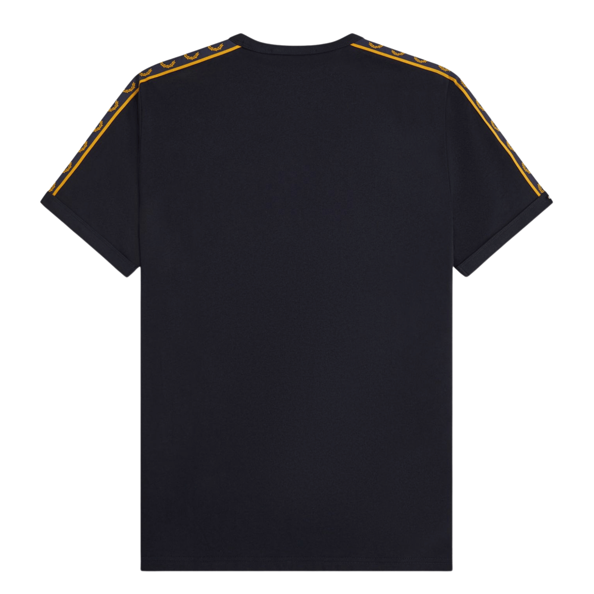 Mens Fred Perry Navy Contrast Tape Ringer S/s T Shirt