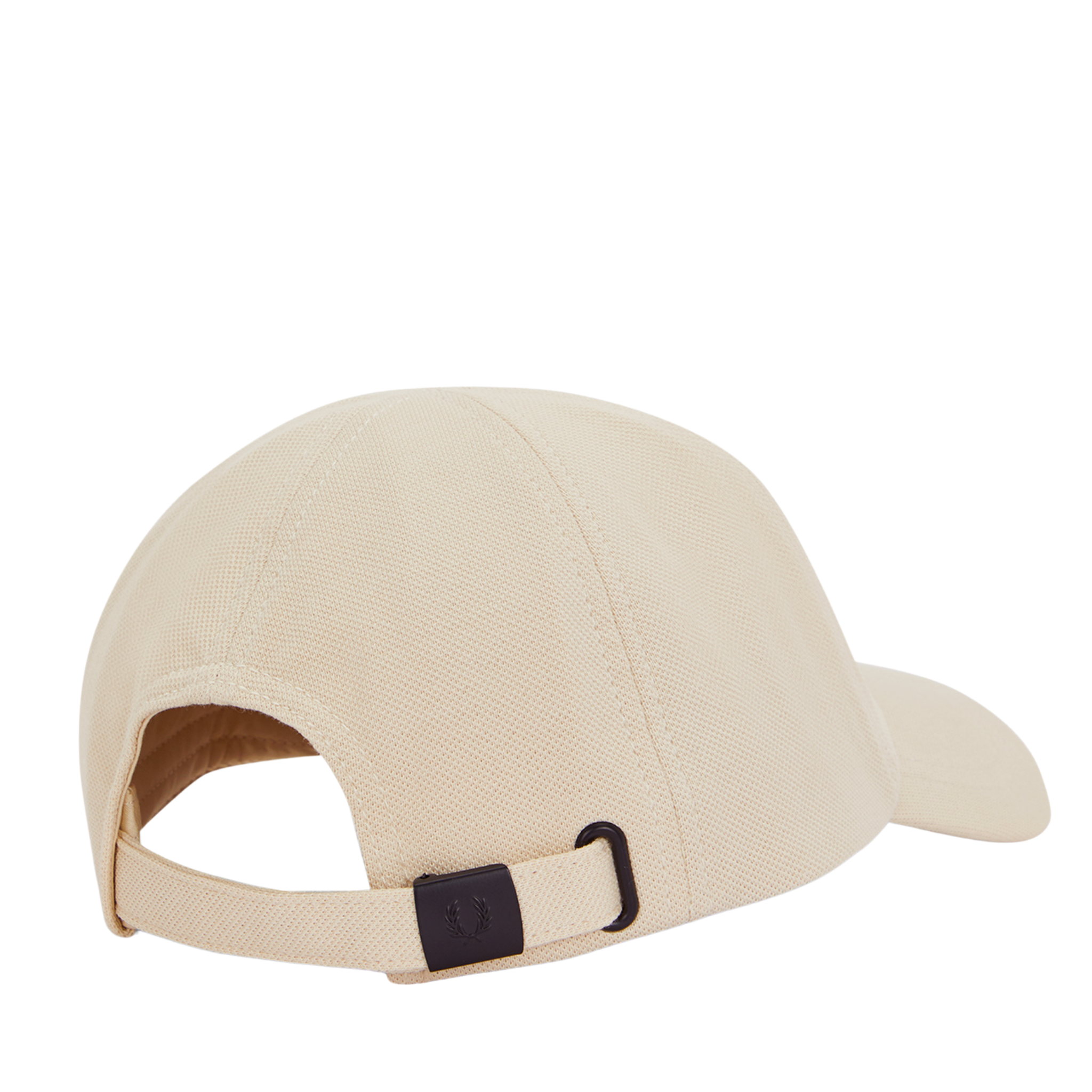 Mens Fred Perry Oatmeal/Black White Pique Classic Cap