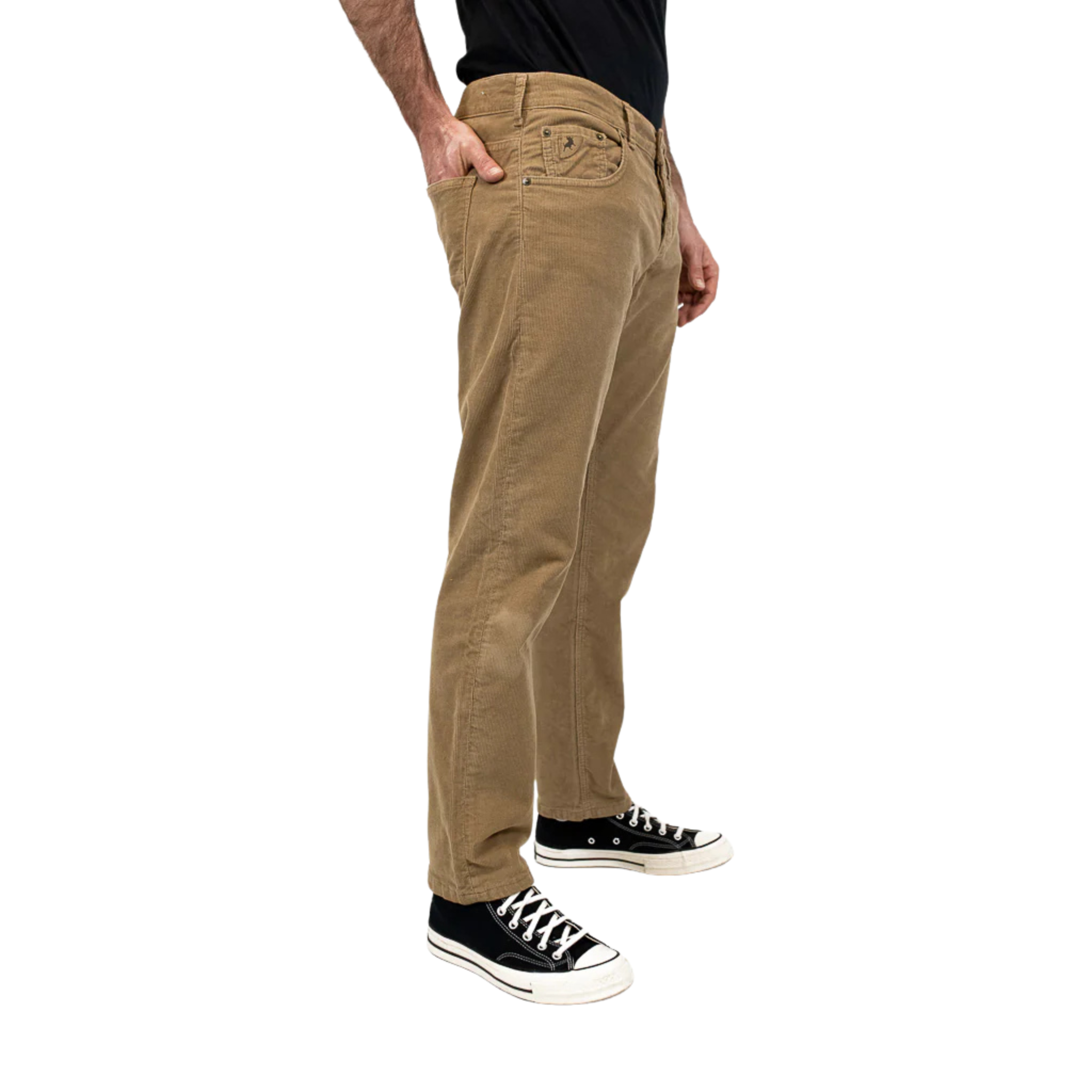 Mens Lois Dark Sand Sierra Corduroy Tapered Pants