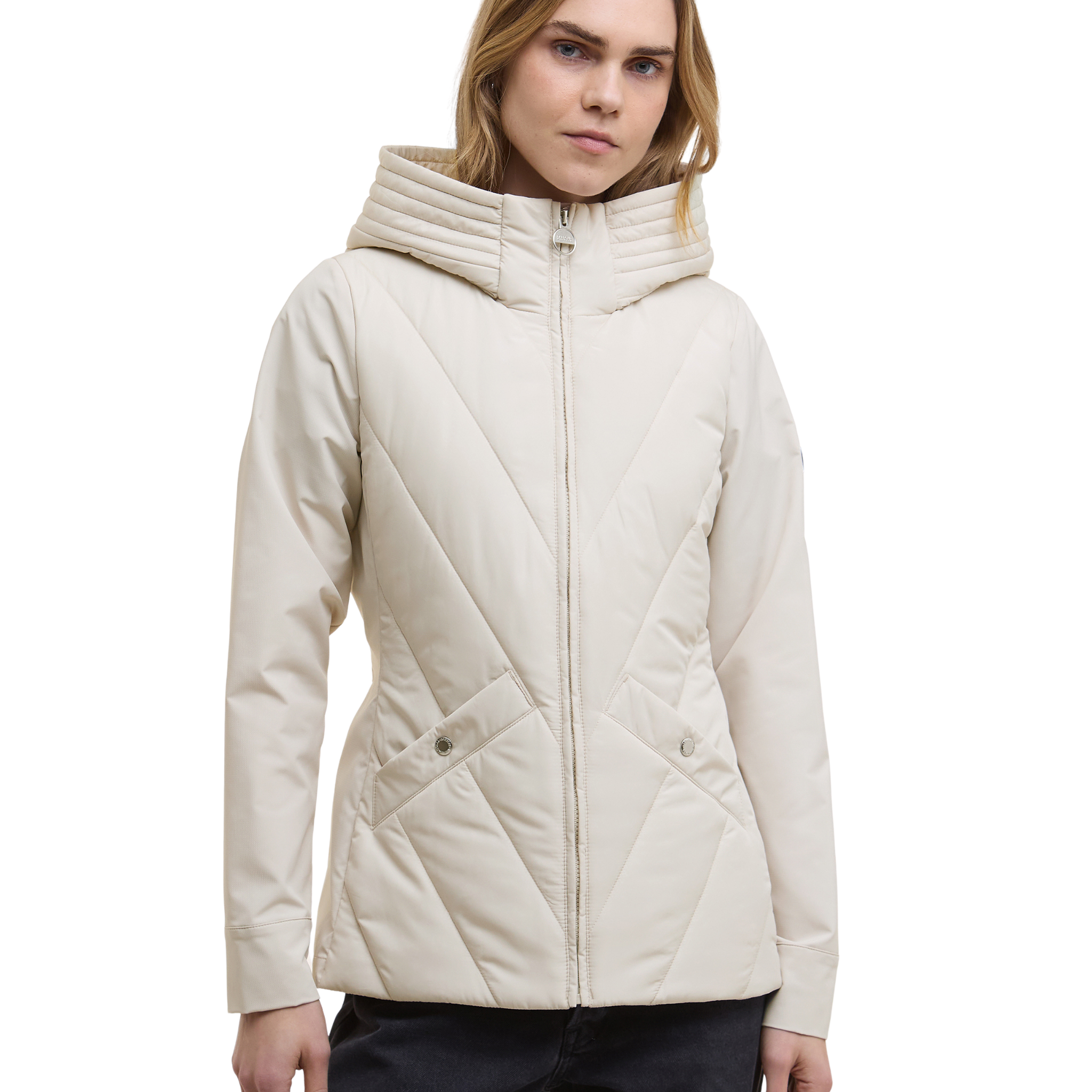 Womens Barbour International Jasmine Diablo Quilted Sweat Jacket