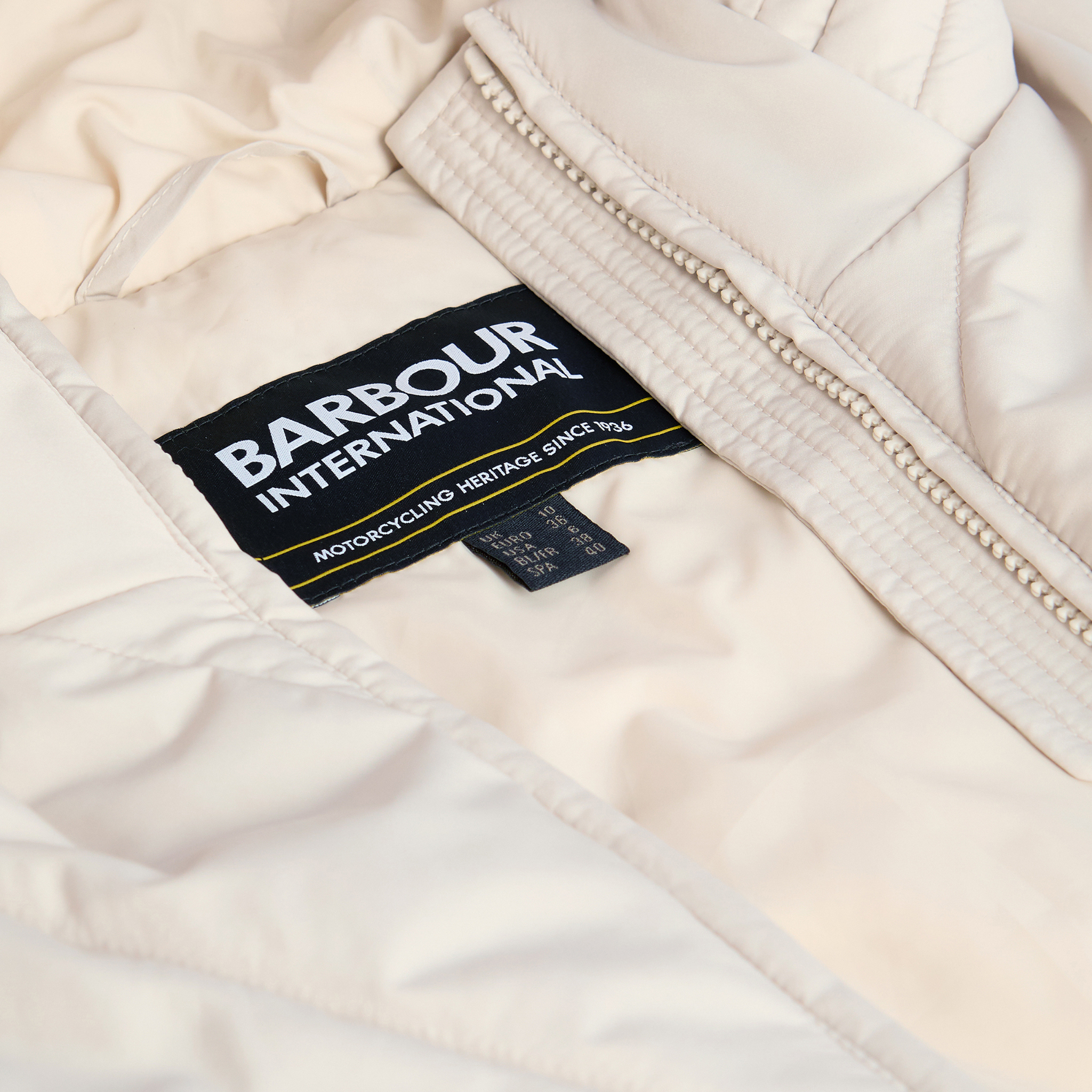 Womens Barbour International Jasmine Diablo Quilted Sweat Jacket