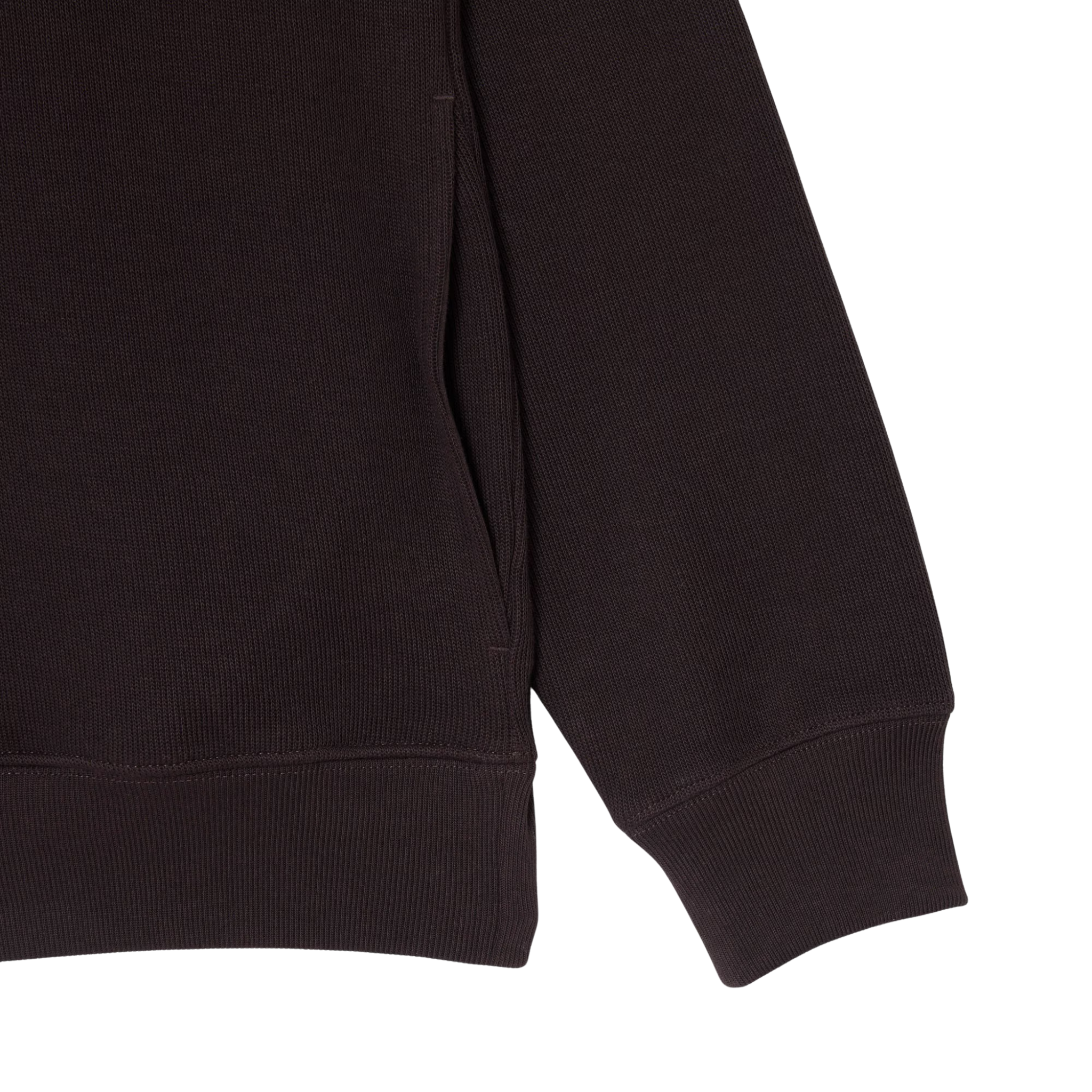 Mens Lacoste Brown Branded Half Zip Sweatshirt
